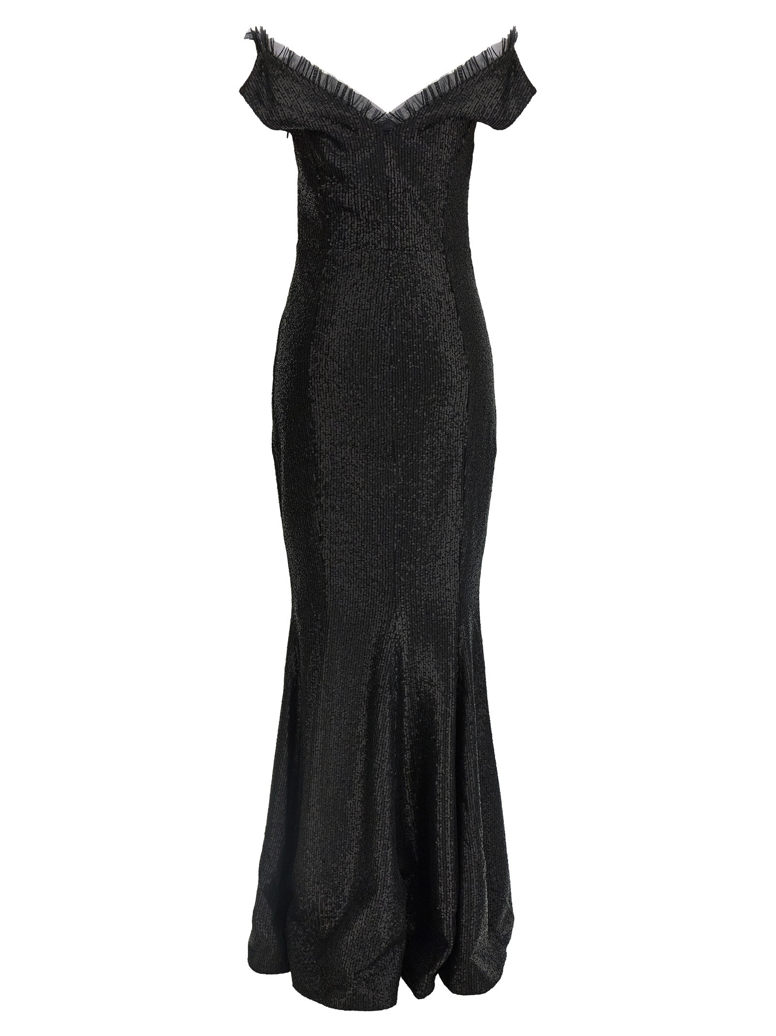Norma Kamali Schwarzes Maxikleid aus Polyester