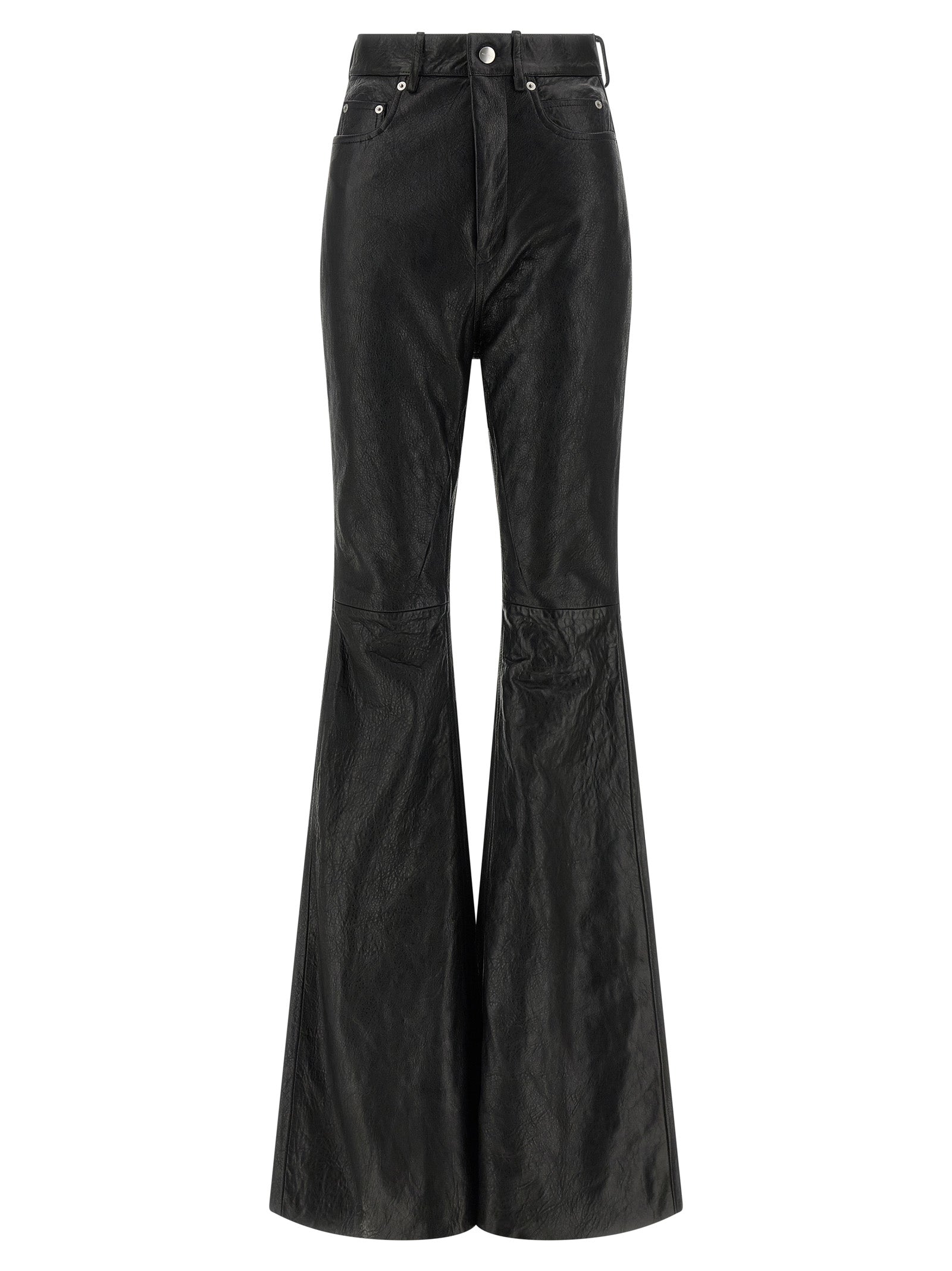 Rick Owens Schwarze Lammlederhose