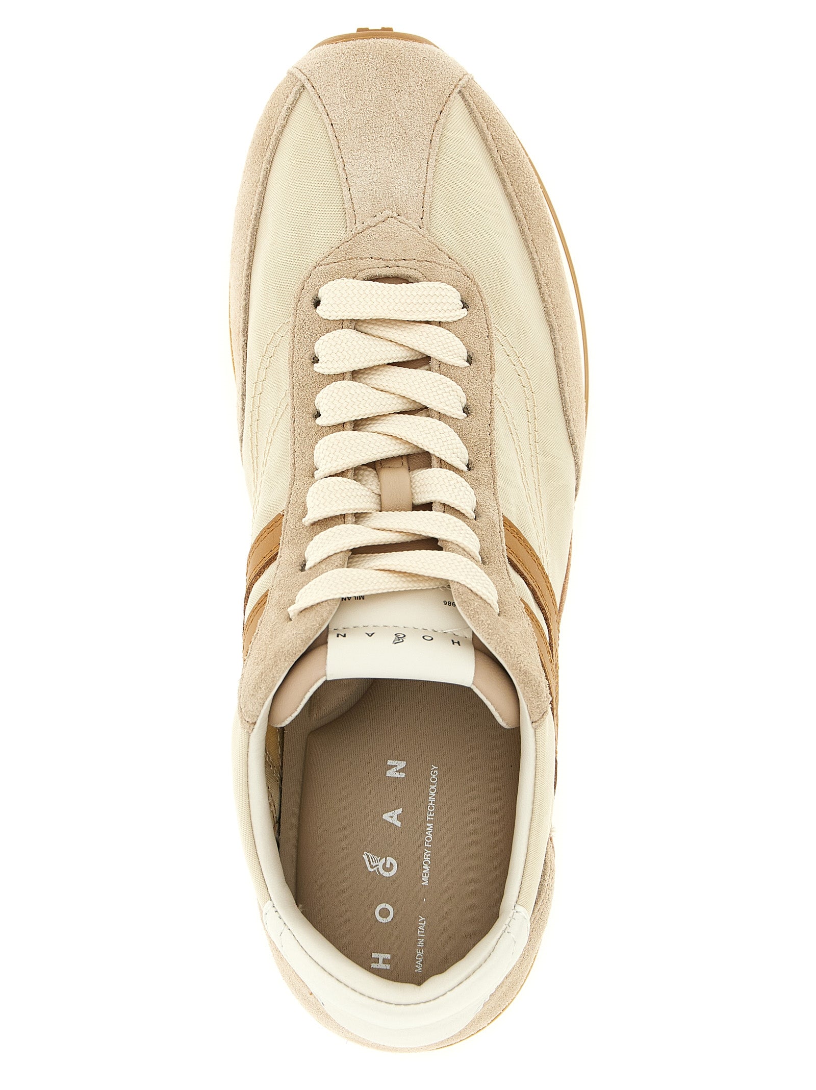 Hogan Beige Polyamid-Sneakers für sportliche Aktivitäten
