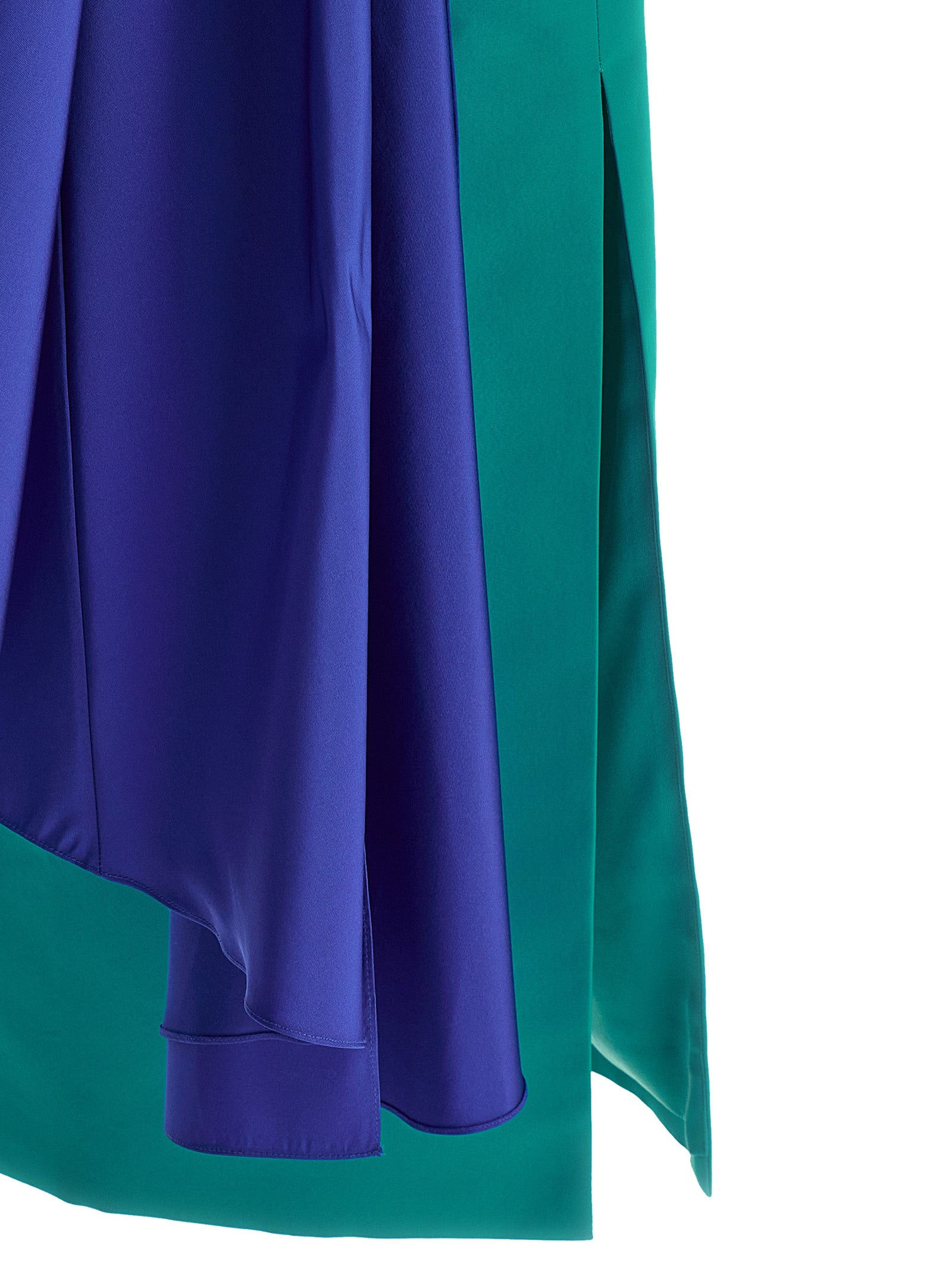 Carolina Herrera Mehrfarbiges Seiden-Midikleid