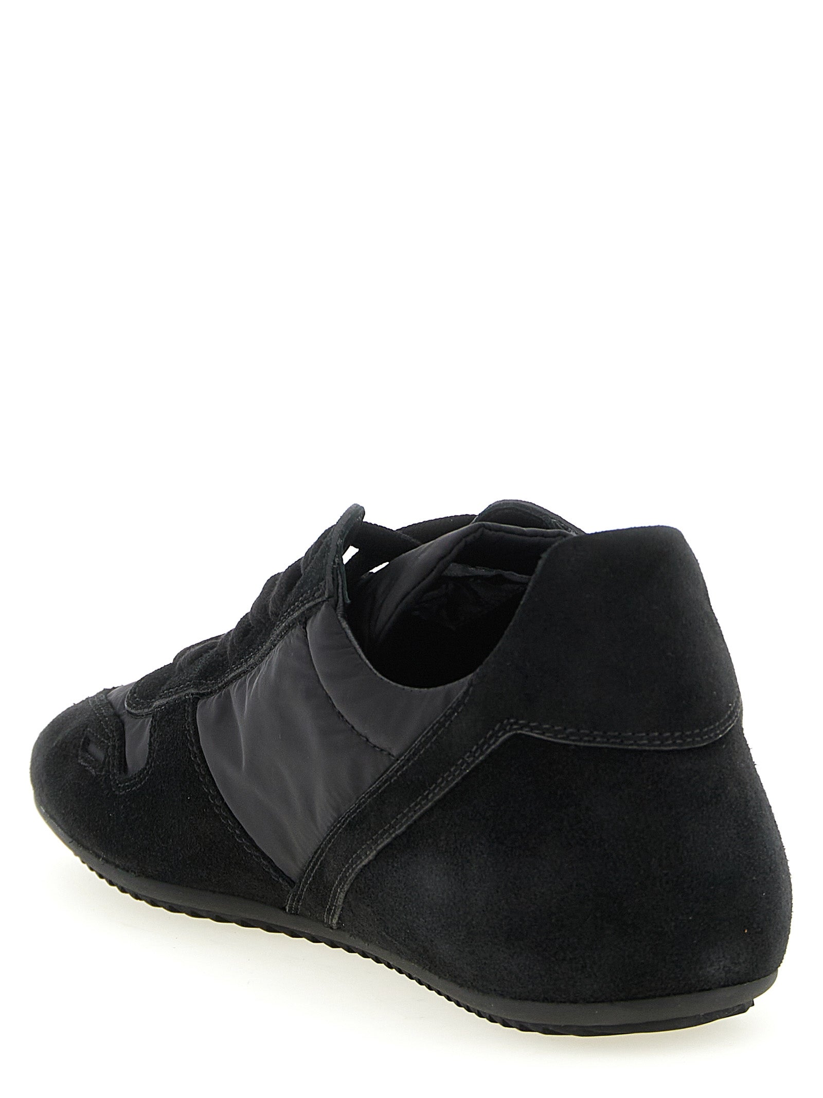 Rick Owens Schwarze Kalbsleder-Sneaker
