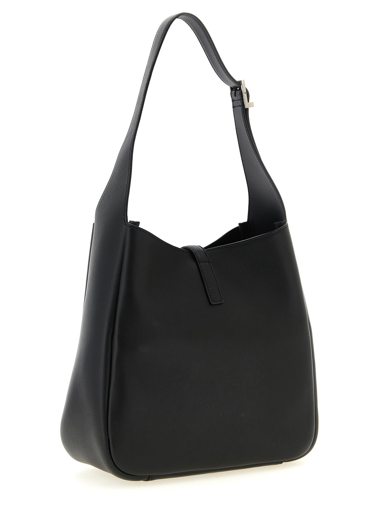 Saint Laurent Schwarze Kalbsleder-Schultertasche