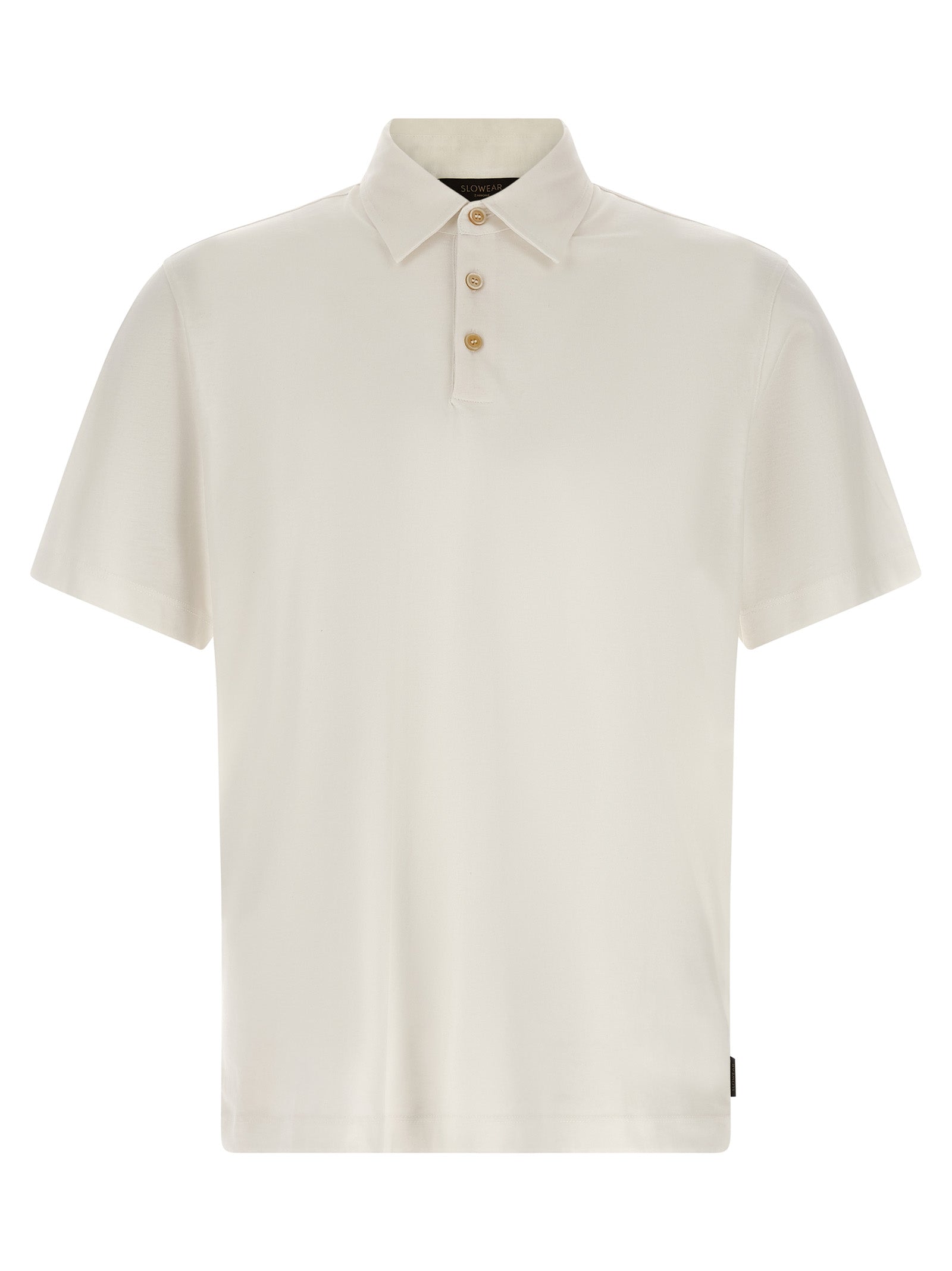 ZANONE Weißes Poloshirt aus Baumwolle
