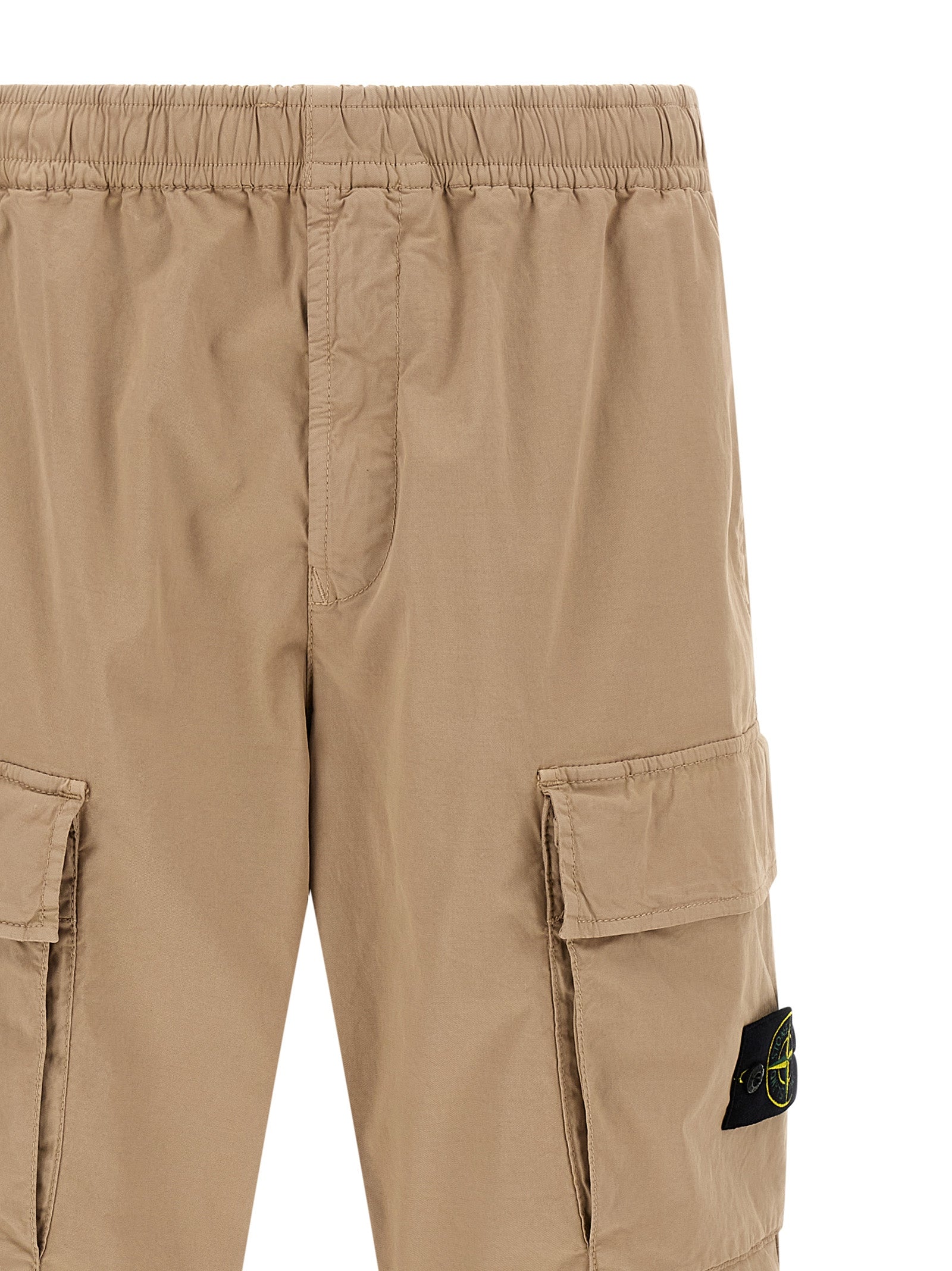 Stone Island Beige Baumwoll-Cargo-Hose