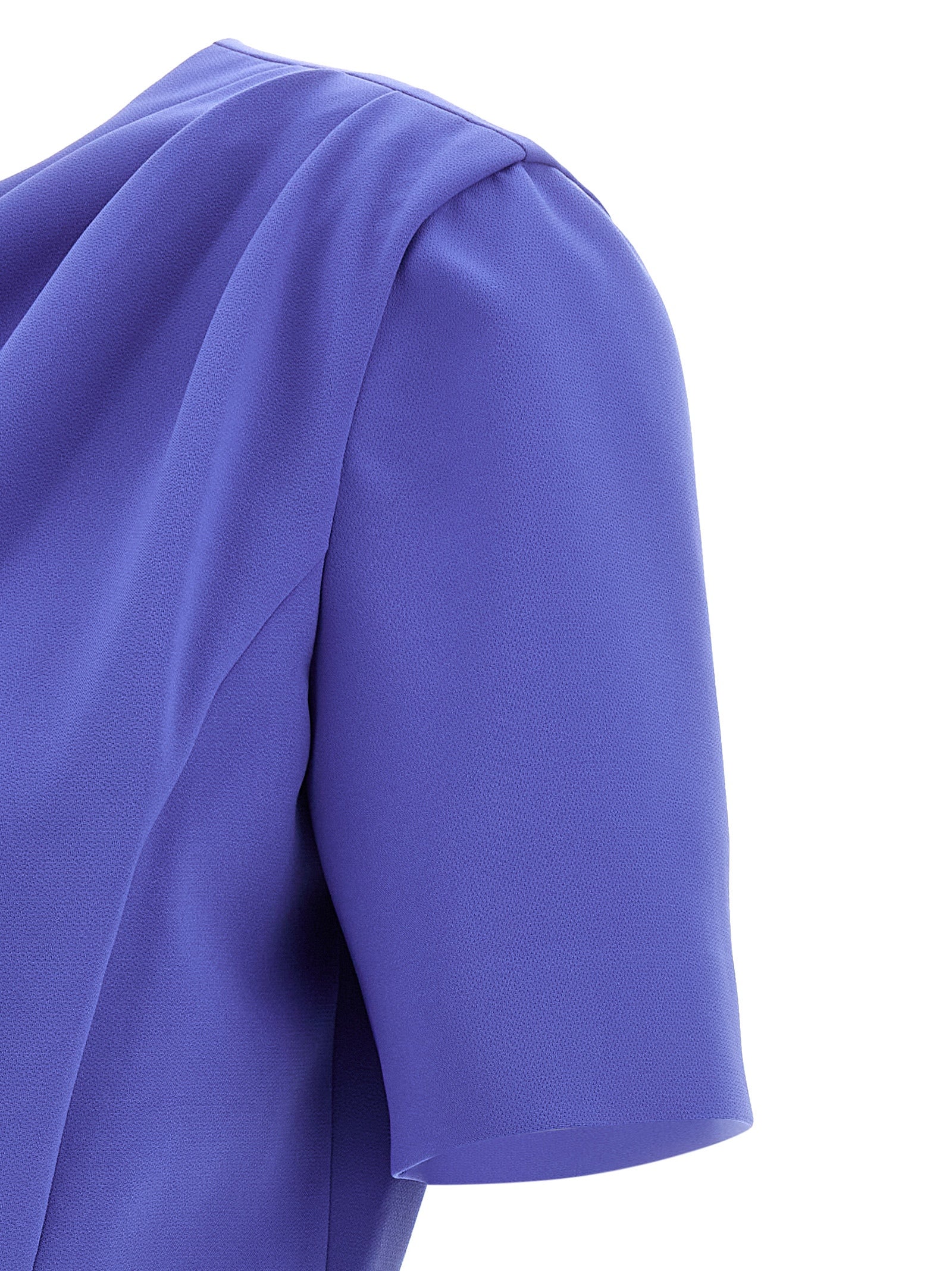 Carolina Herrera Blaues Midi-Kleid aus Polyester