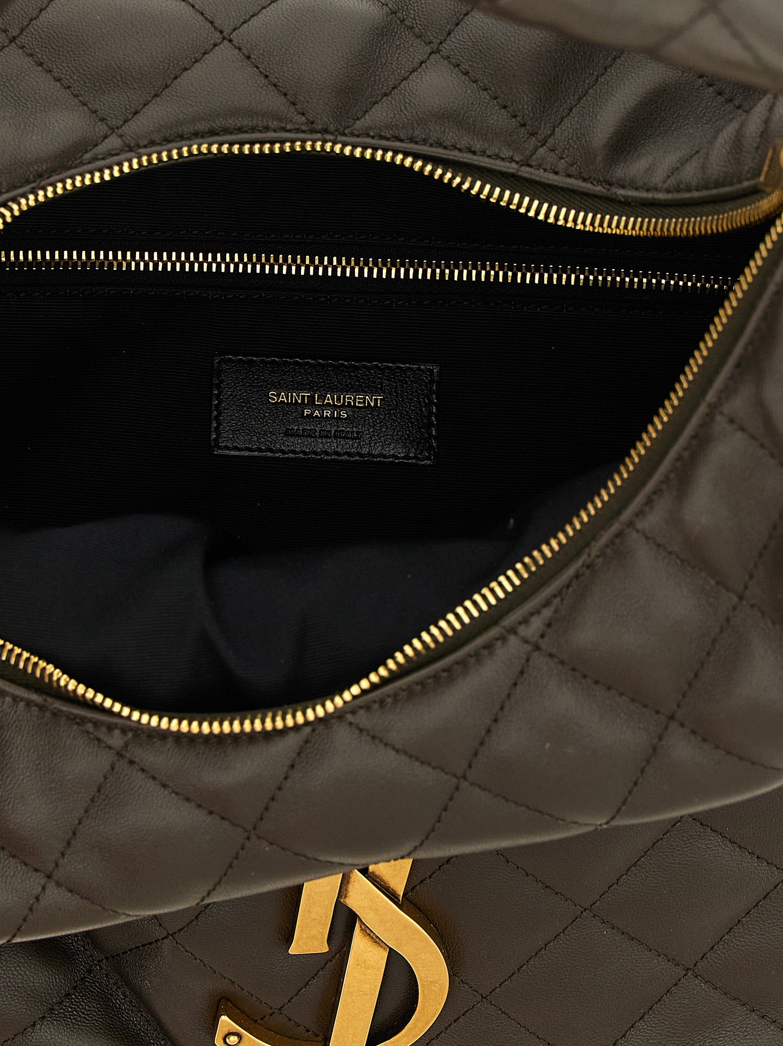 Saint Laurent Schultertasche aus braunem Lammleder