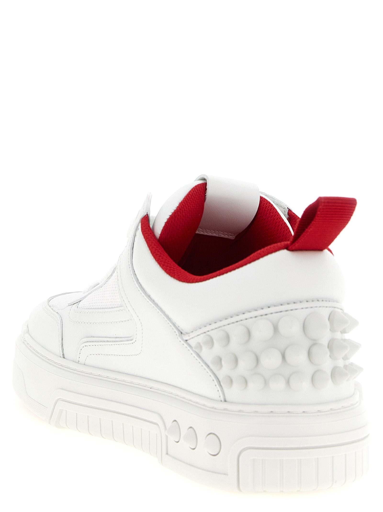 Christian Louboutin Weiße Kalbsleder-Sneaker im Athletic-Look