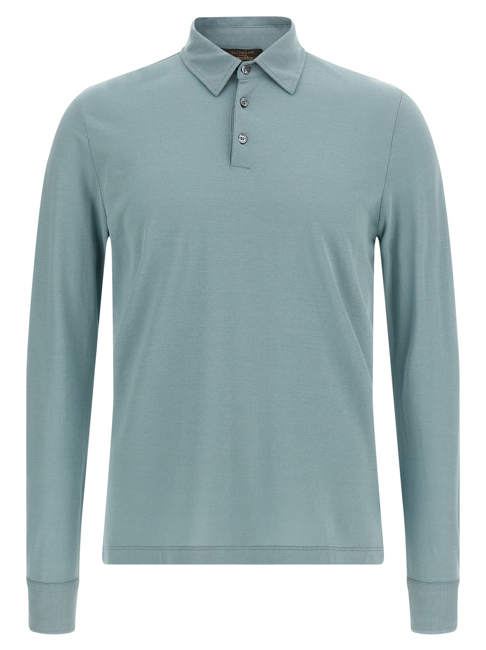 ZANONE Blaues Baumwoll-Polohemd
