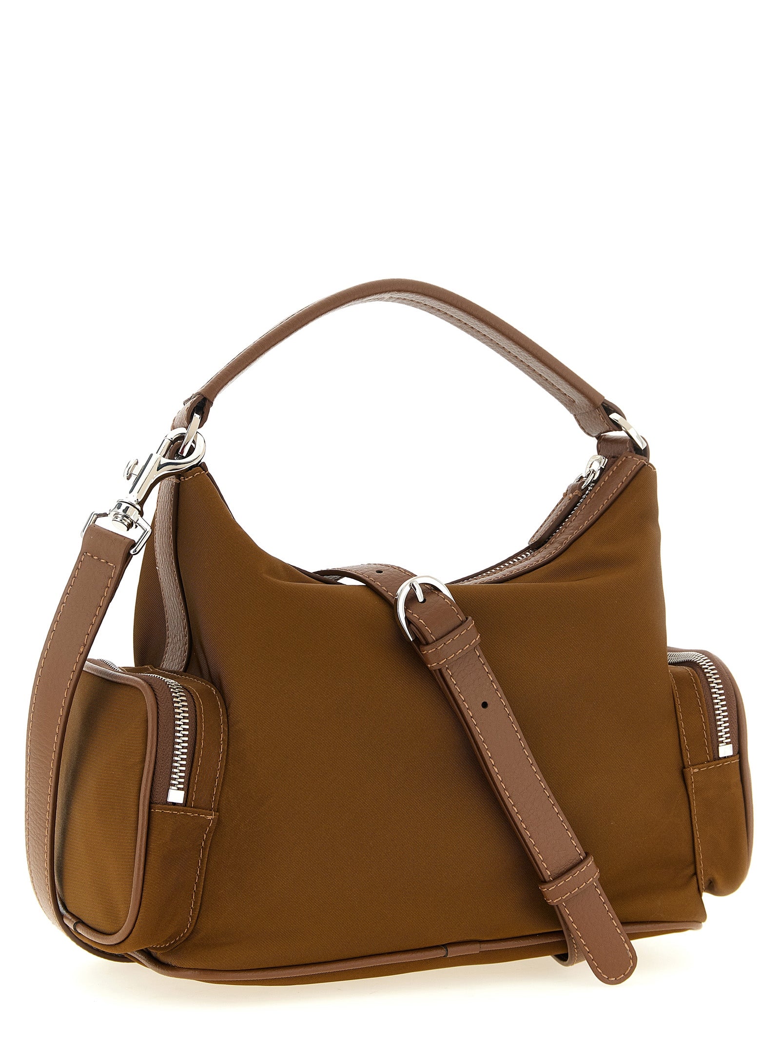 Stella McCartney Braune Crossbody-Tasche aus Polyamid