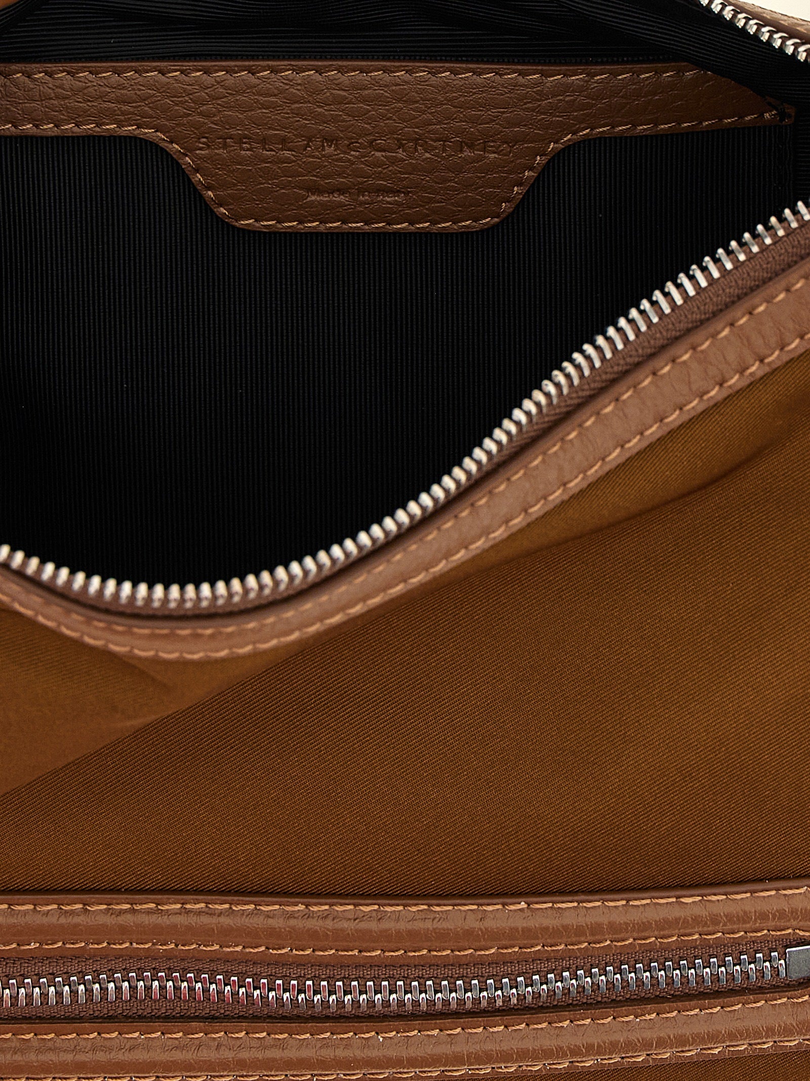 Stella McCartney Braune Crossbody-Tasche aus Polyamid