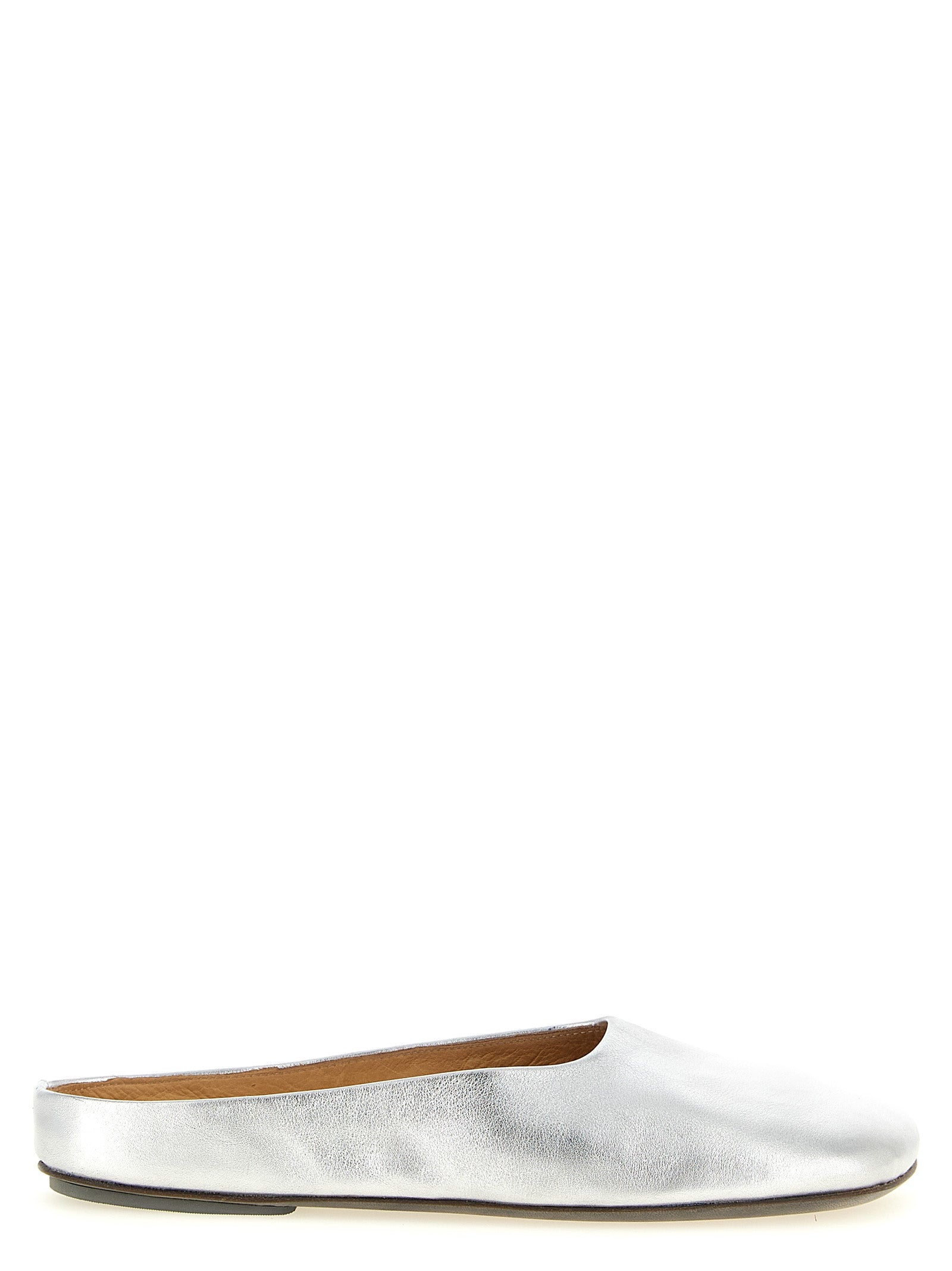 Marsell Silberne Mules aus Kalbsleder