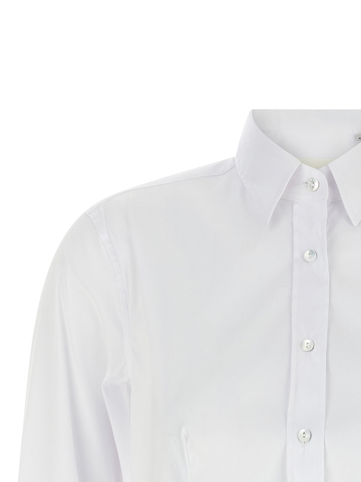 XACUS Weiße Baumwollbluse