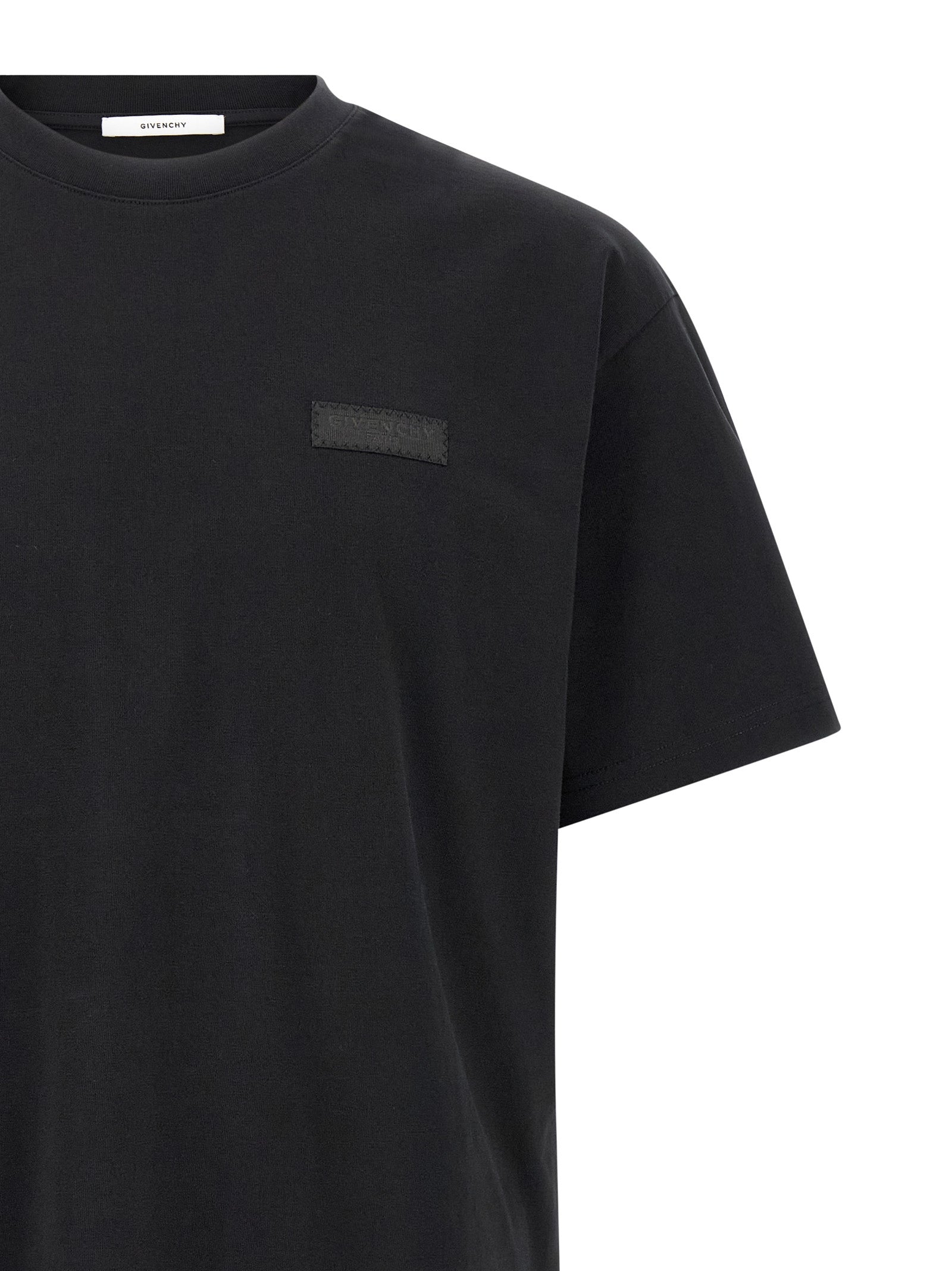 Givenchy Schwarzes Baumwoll-T-Shirt