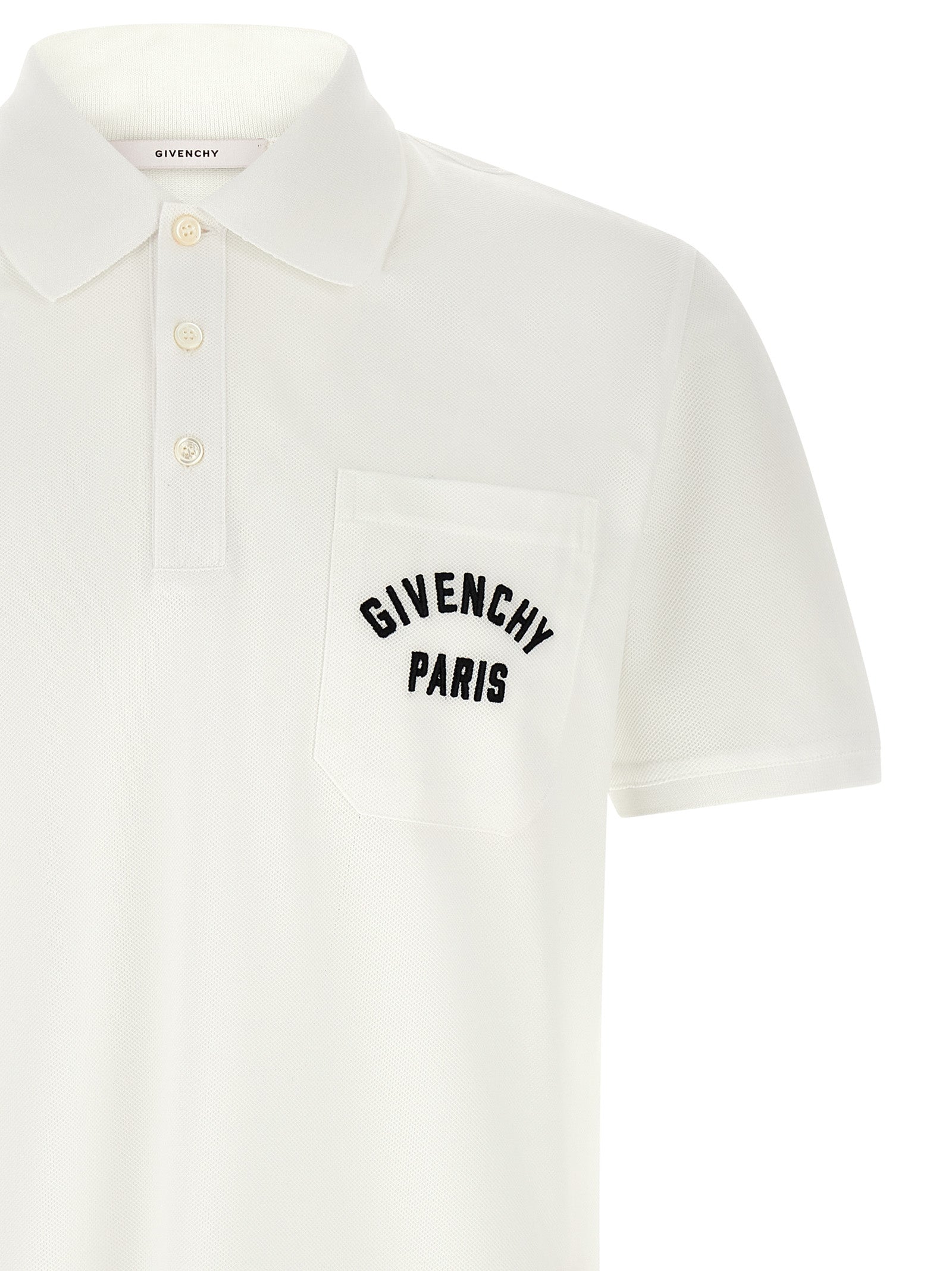 Givenchy Weißes Poloshirt aus Baumwolle