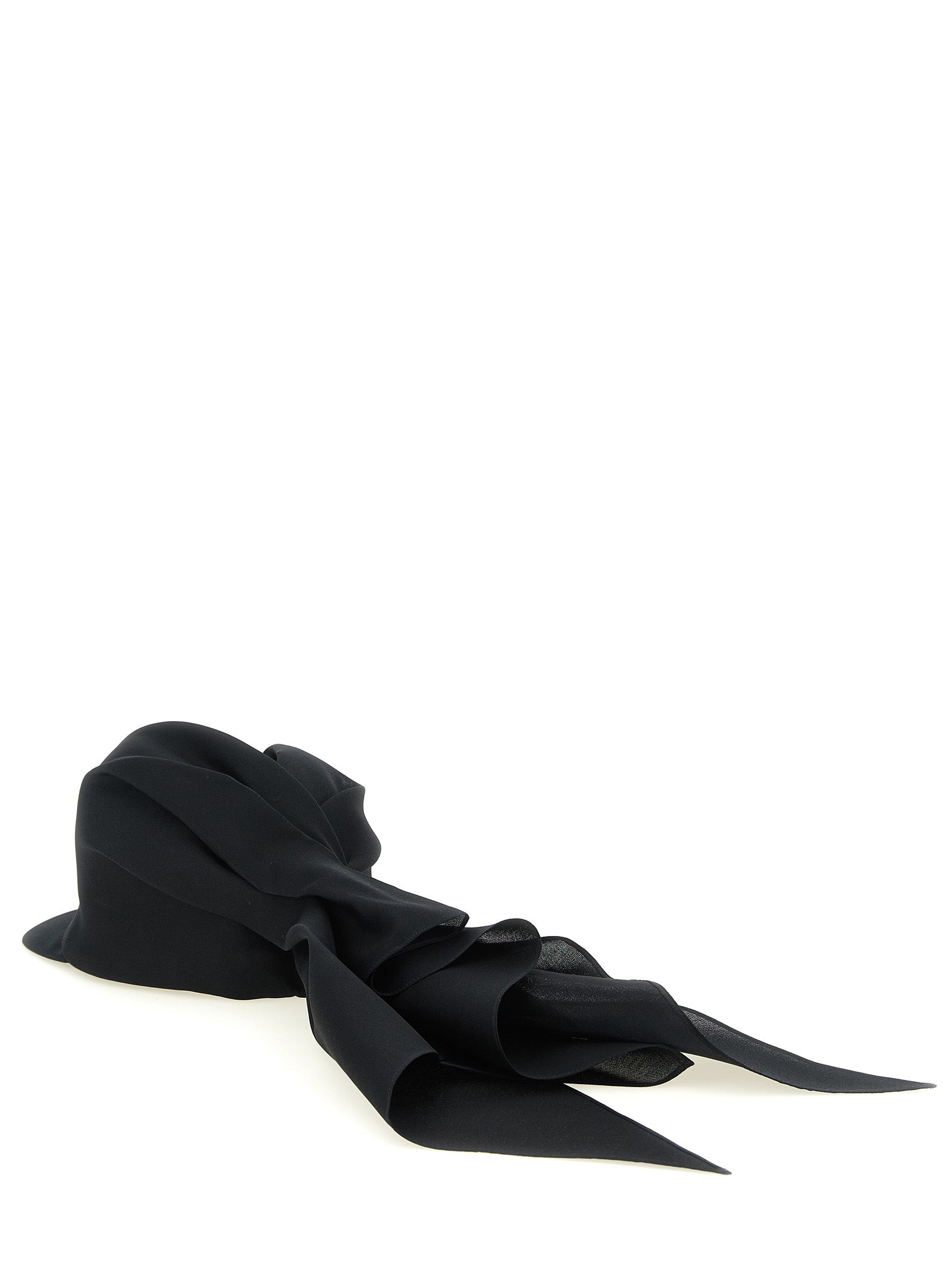 Balenciaga Schwarze Seidenkappe (Baseball Cap)