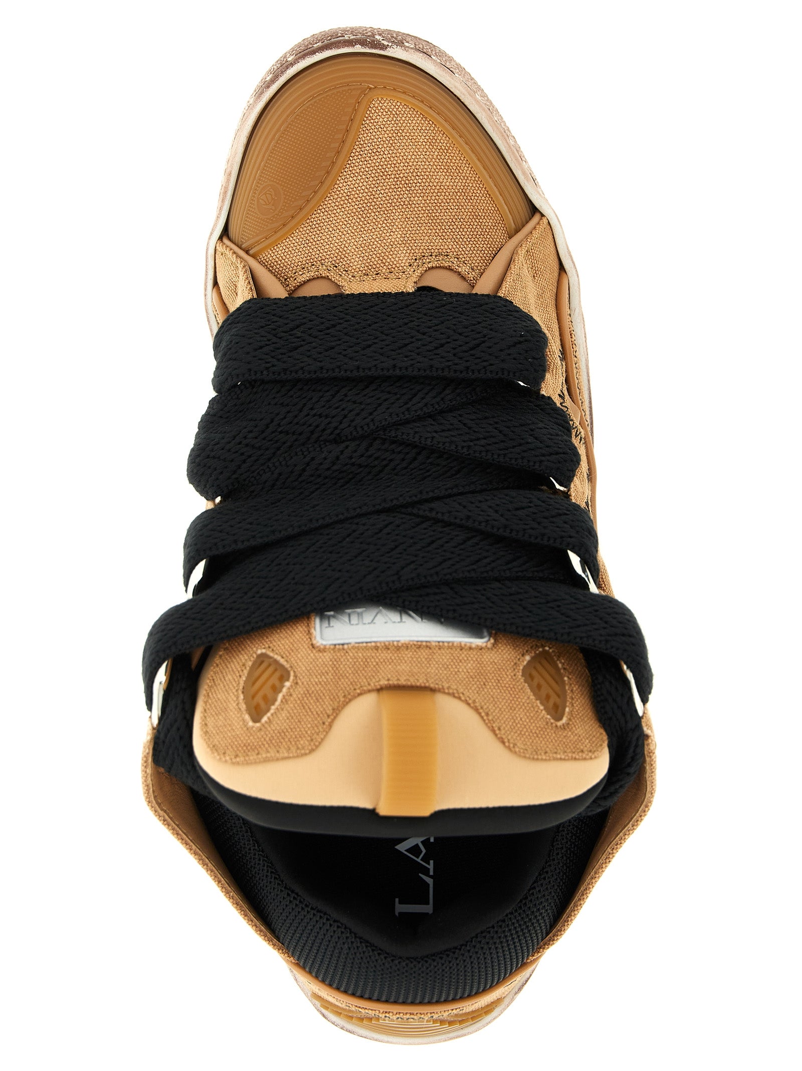 Lanvin Braune Baumwoll-Sneaker