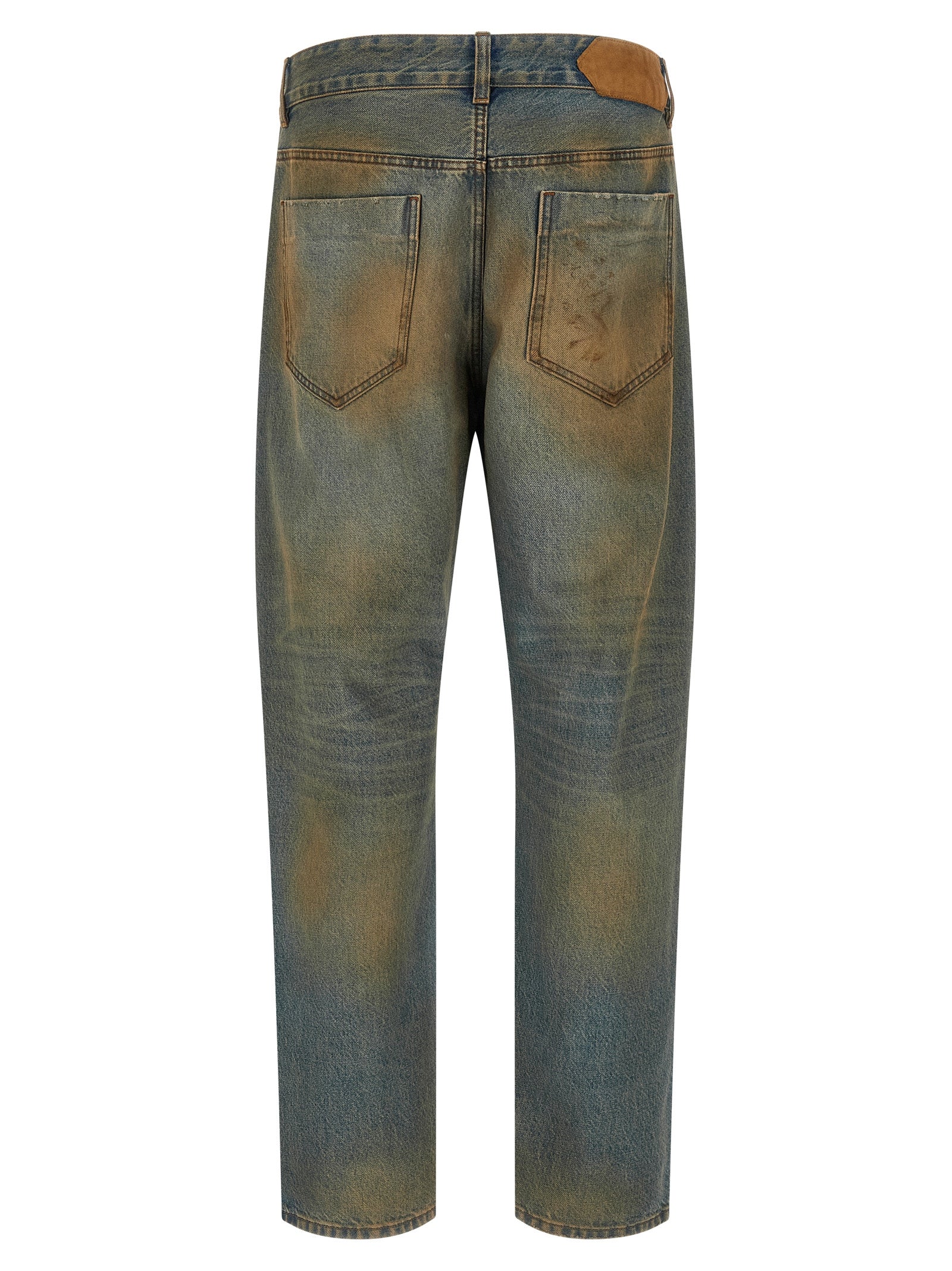 Jacquemus Mehrfarbige Baumwoll-Jeans im geraden Schnitt
