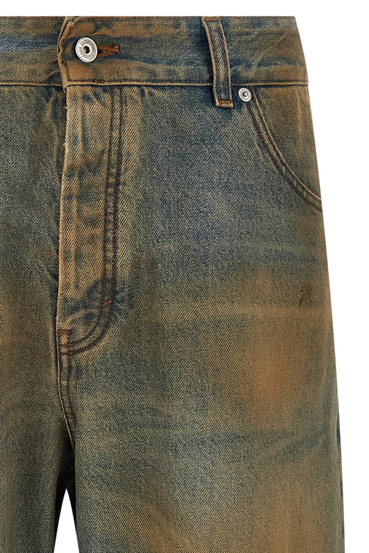 Jacquemus Mehrfarbige Baumwoll-Jeans im geraden Schnitt