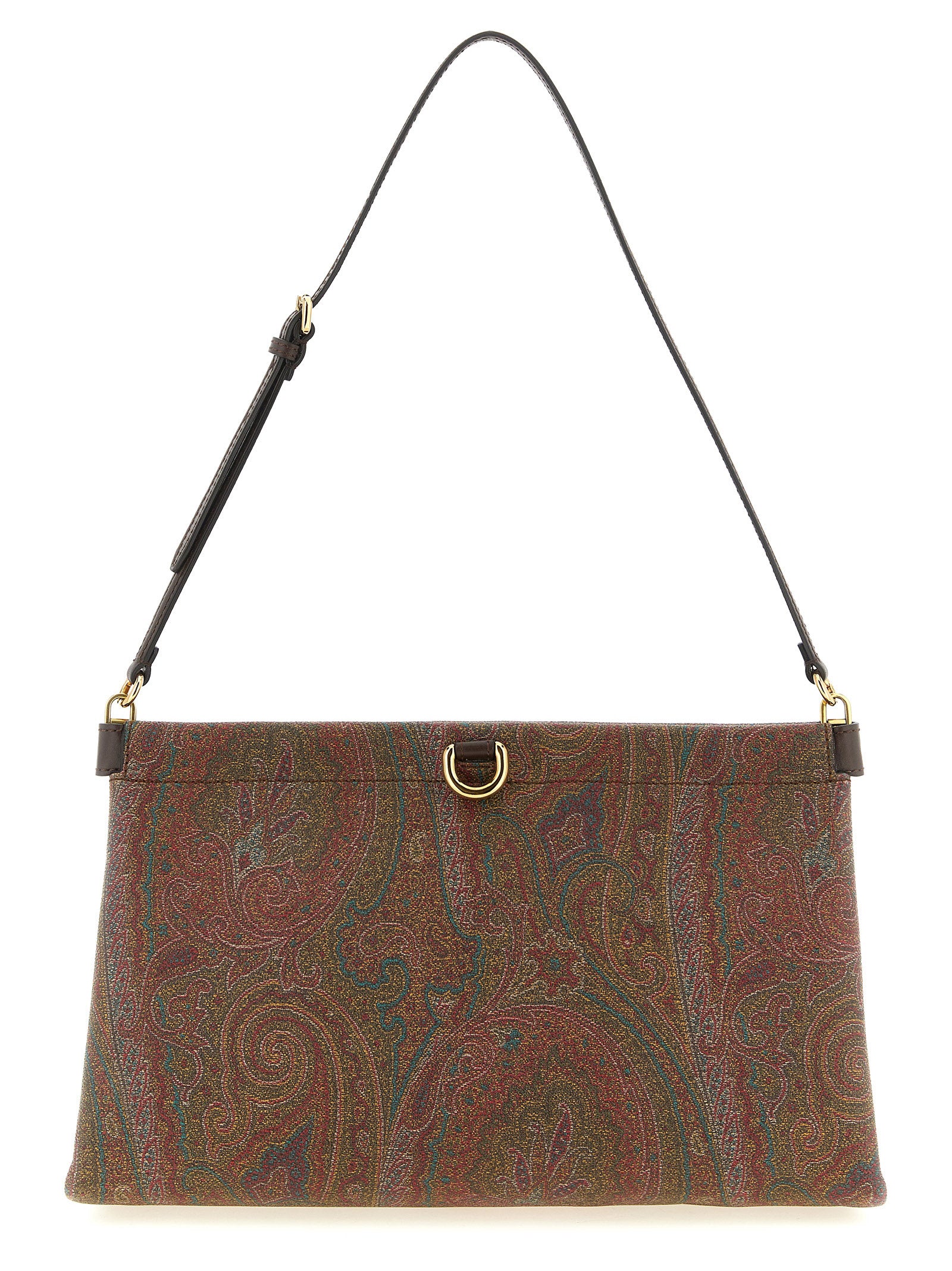 Etro Braune Baumwoll-Clutch
