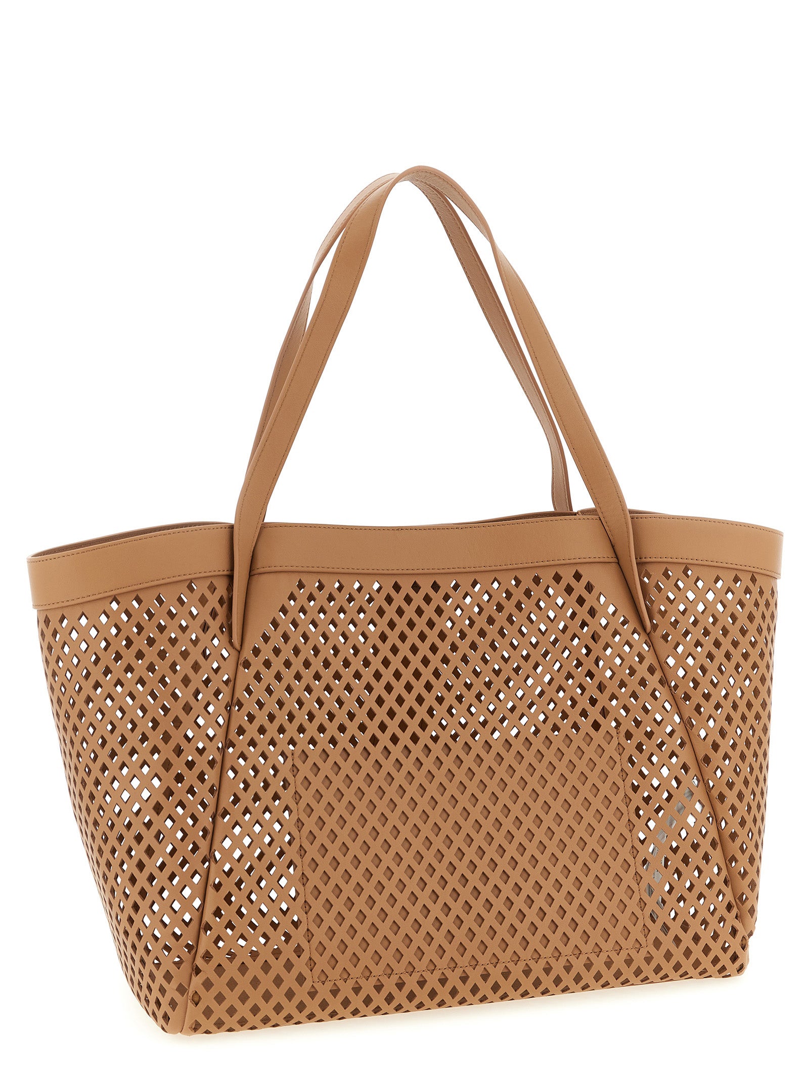 Twinset Braun Polyethylen Frauen Umhängetasche