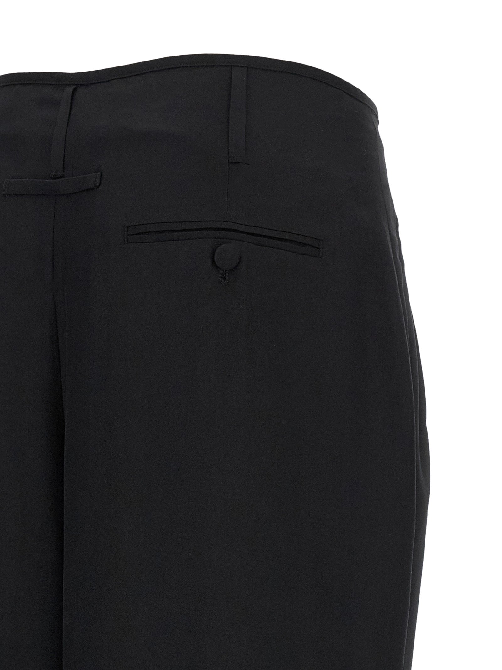 Darkpark Schwarze Freizeithose aus Viskose