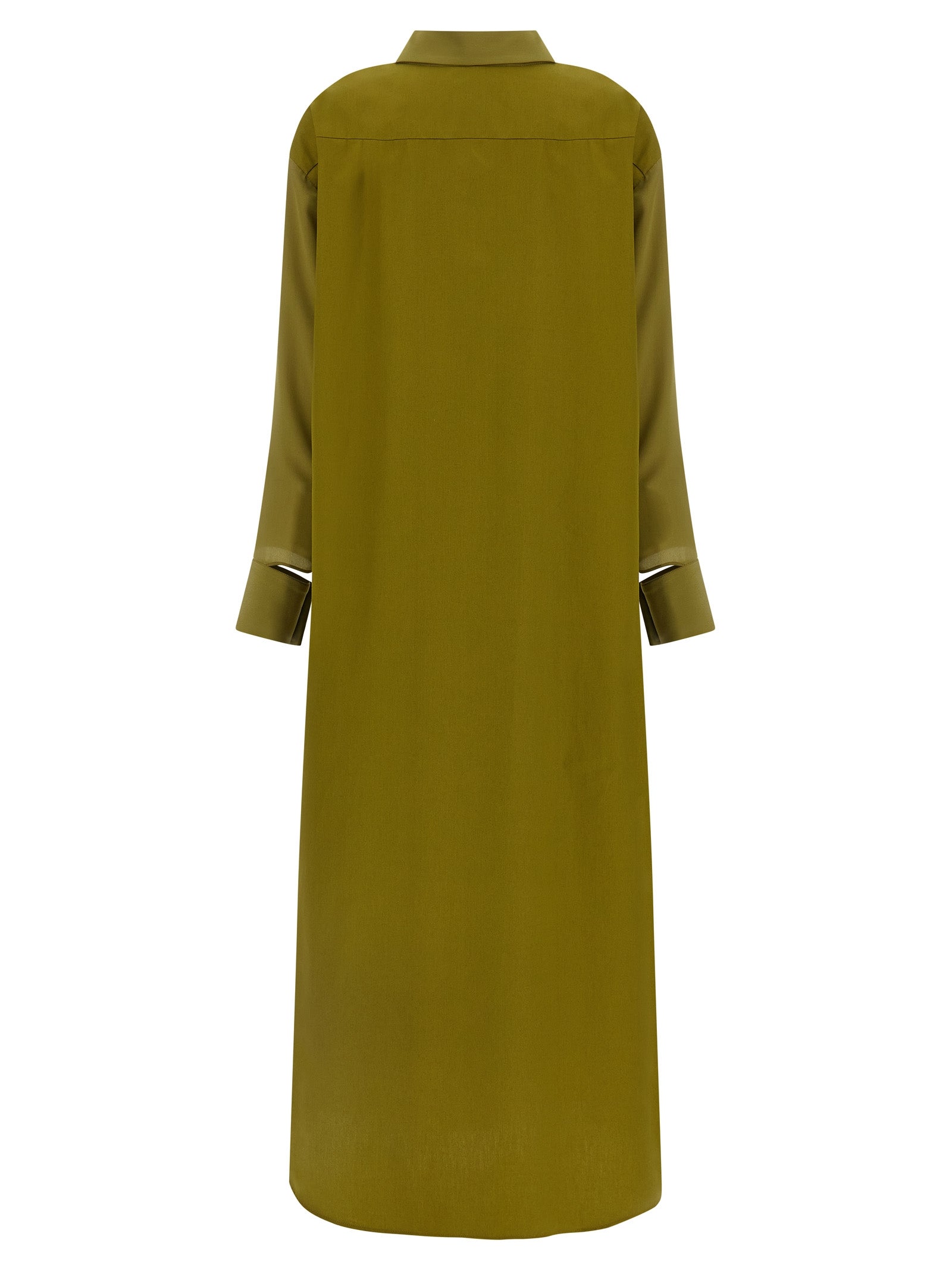 MAISON JEJIA Zweifarbige Seiden-Maxikleid
