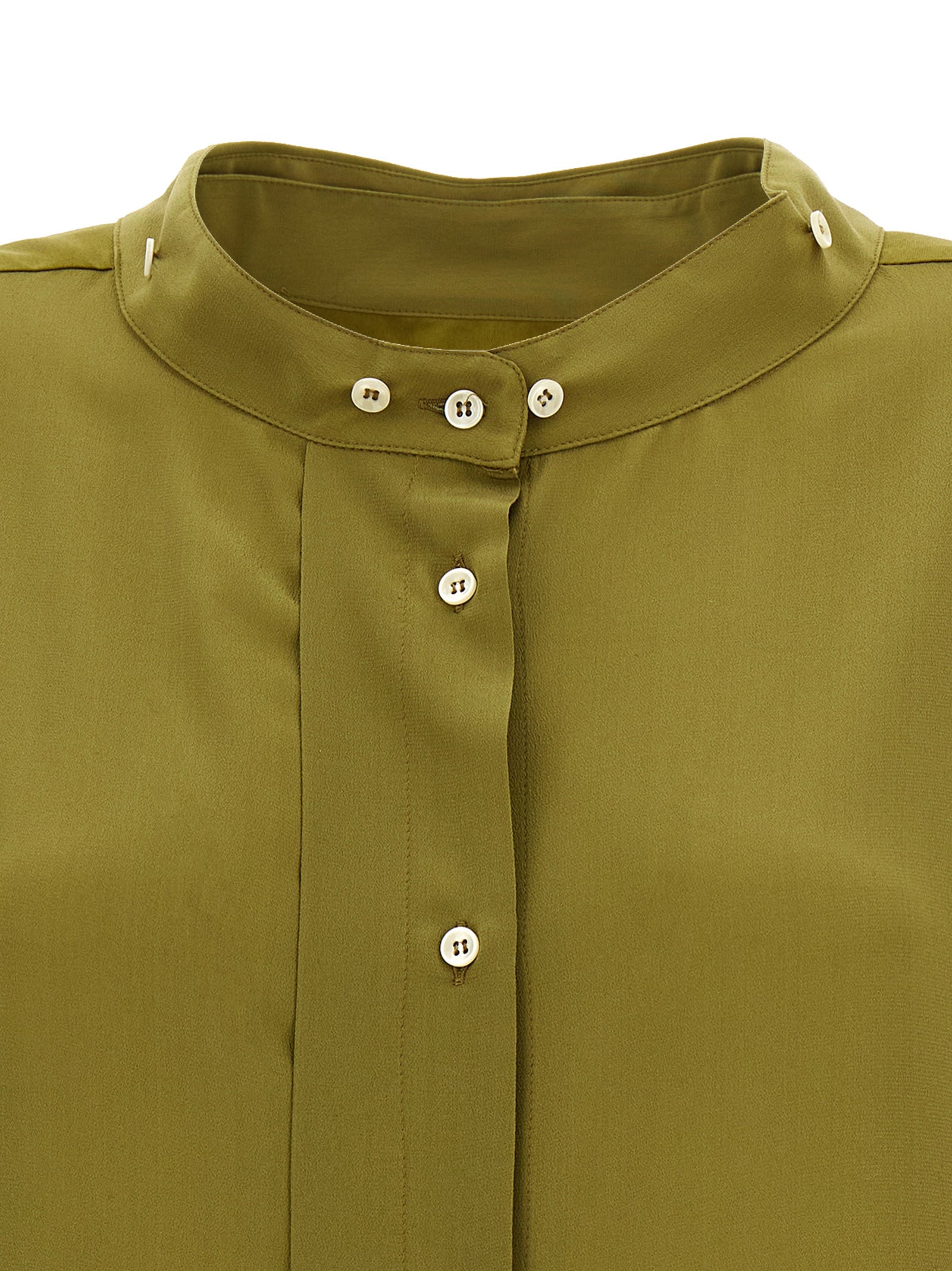 MAISON JEJIA Zweifarbige Seiden-Maxikleid