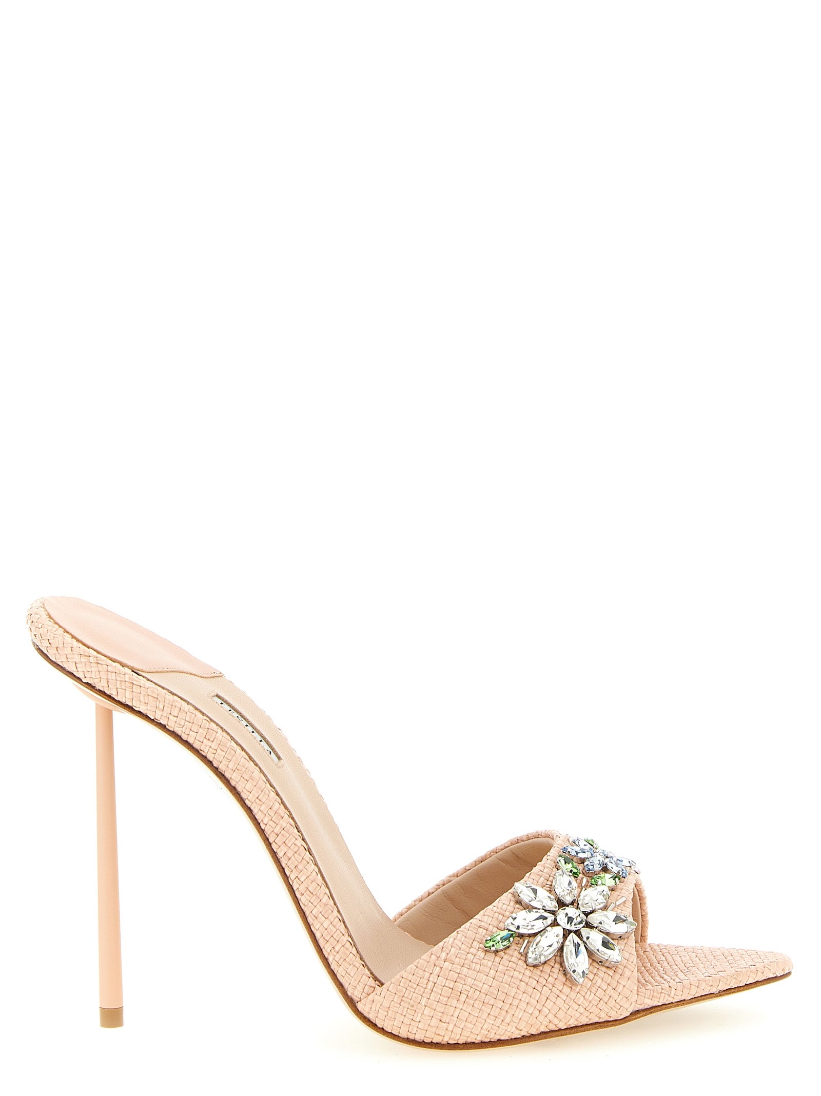 LE SILLA Stiletto-Sandalen aus mehrfarbigem Polyamid