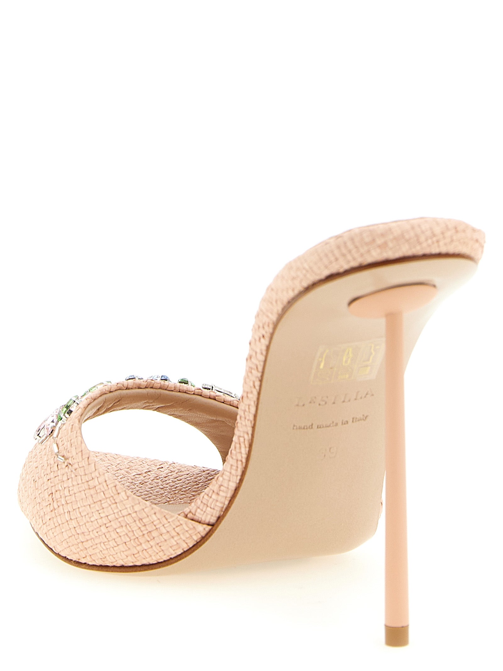 LE SILLA Stiletto-Sandalen aus mehrfarbigem Polyamid