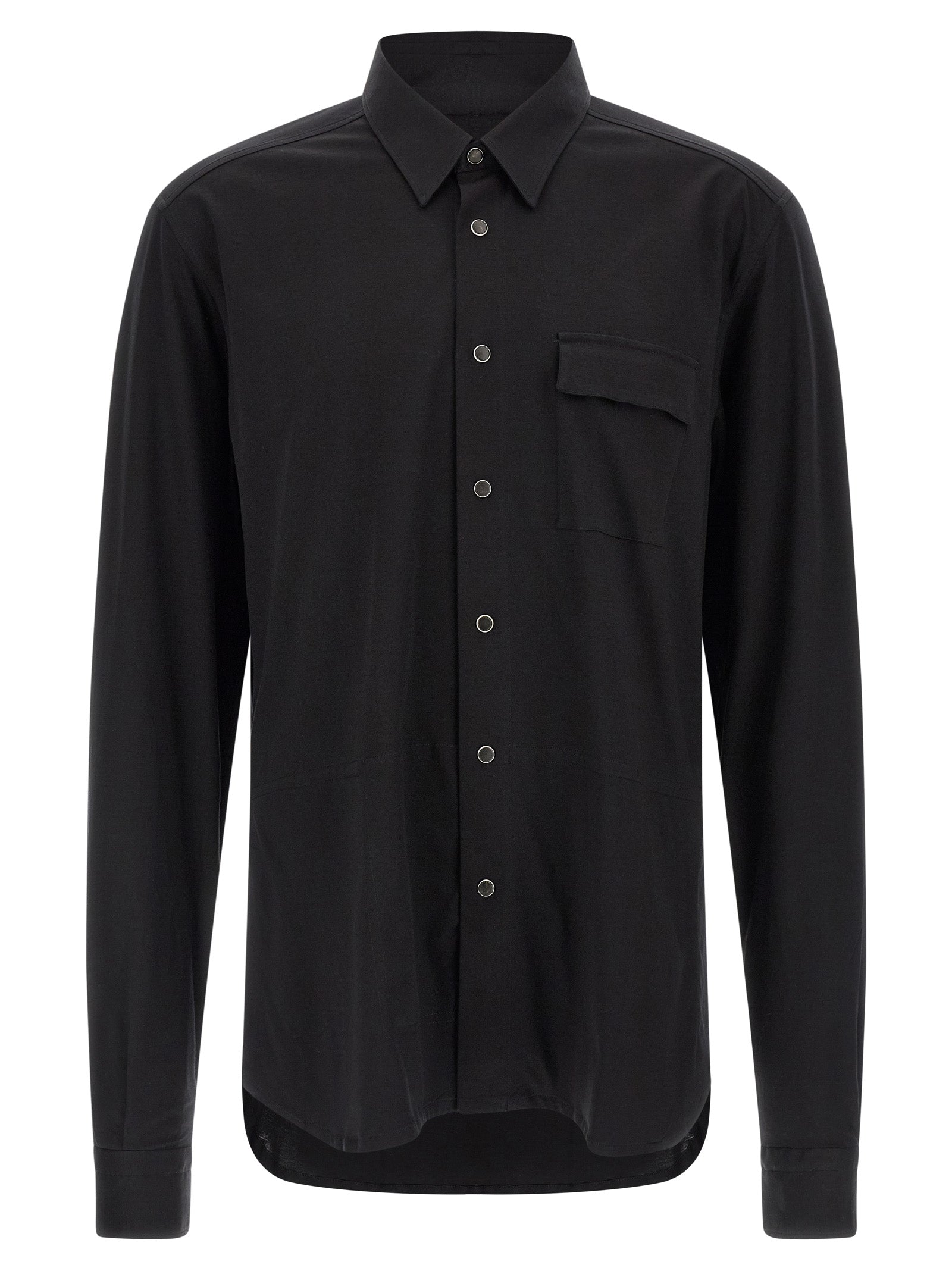 Kiton Schwarze Baumwollbluse