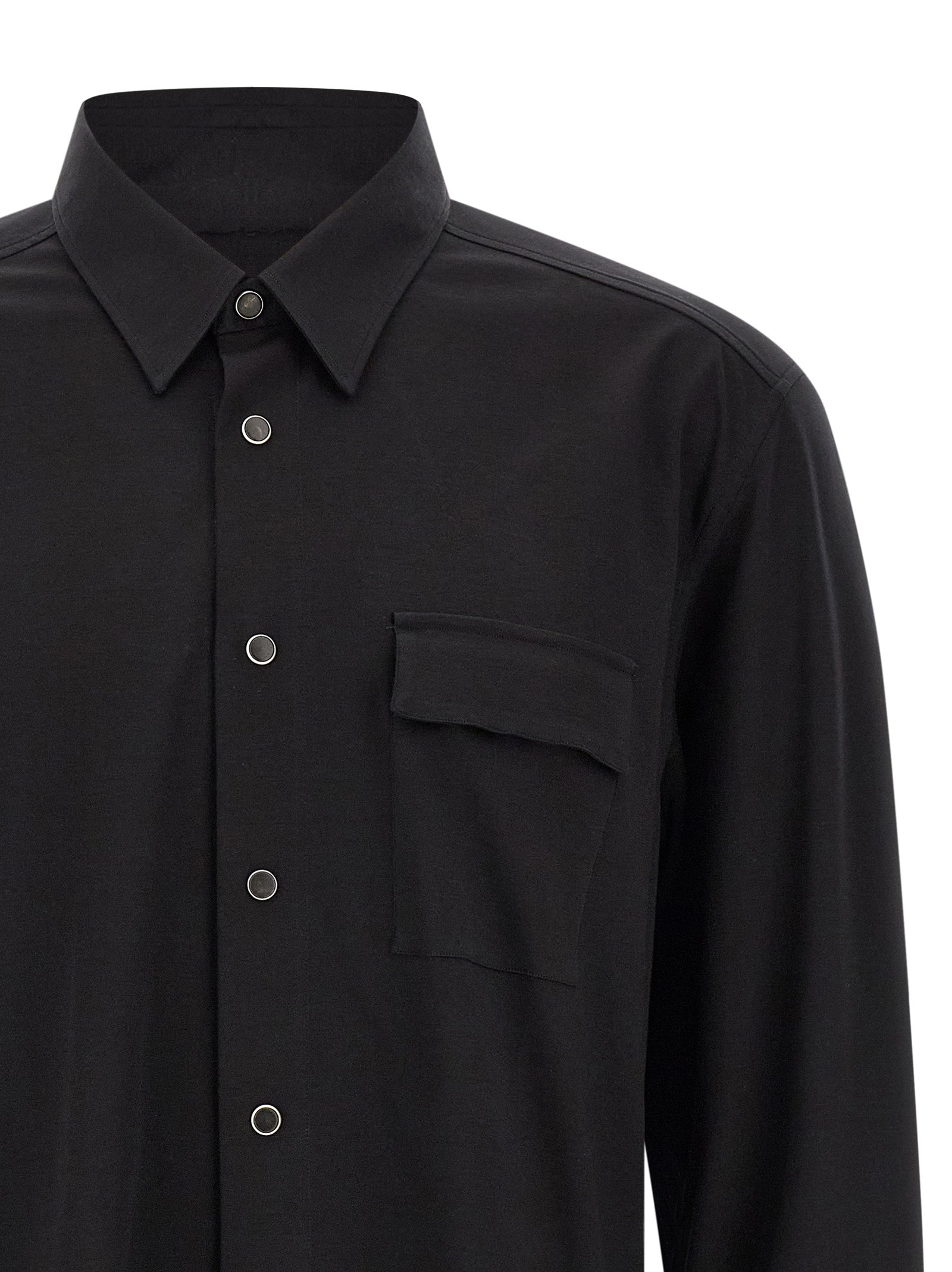 Kiton Schwarze Baumwollbluse