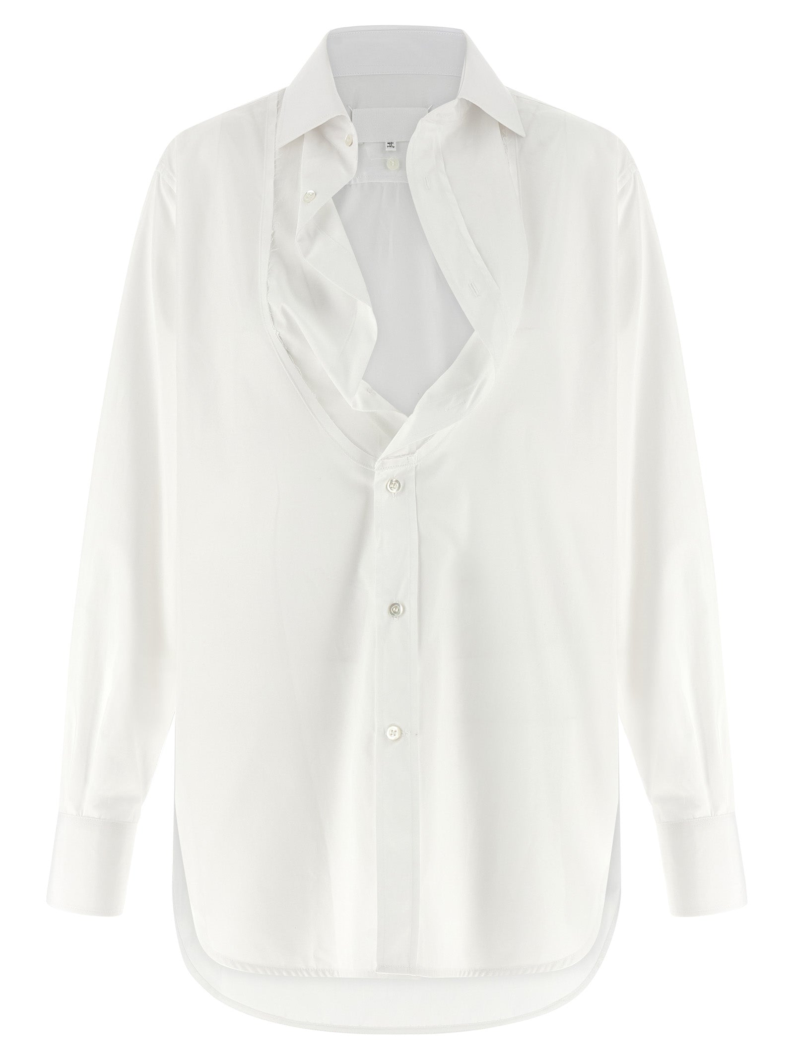 Maison Margiela Weiße Baumwollbluse