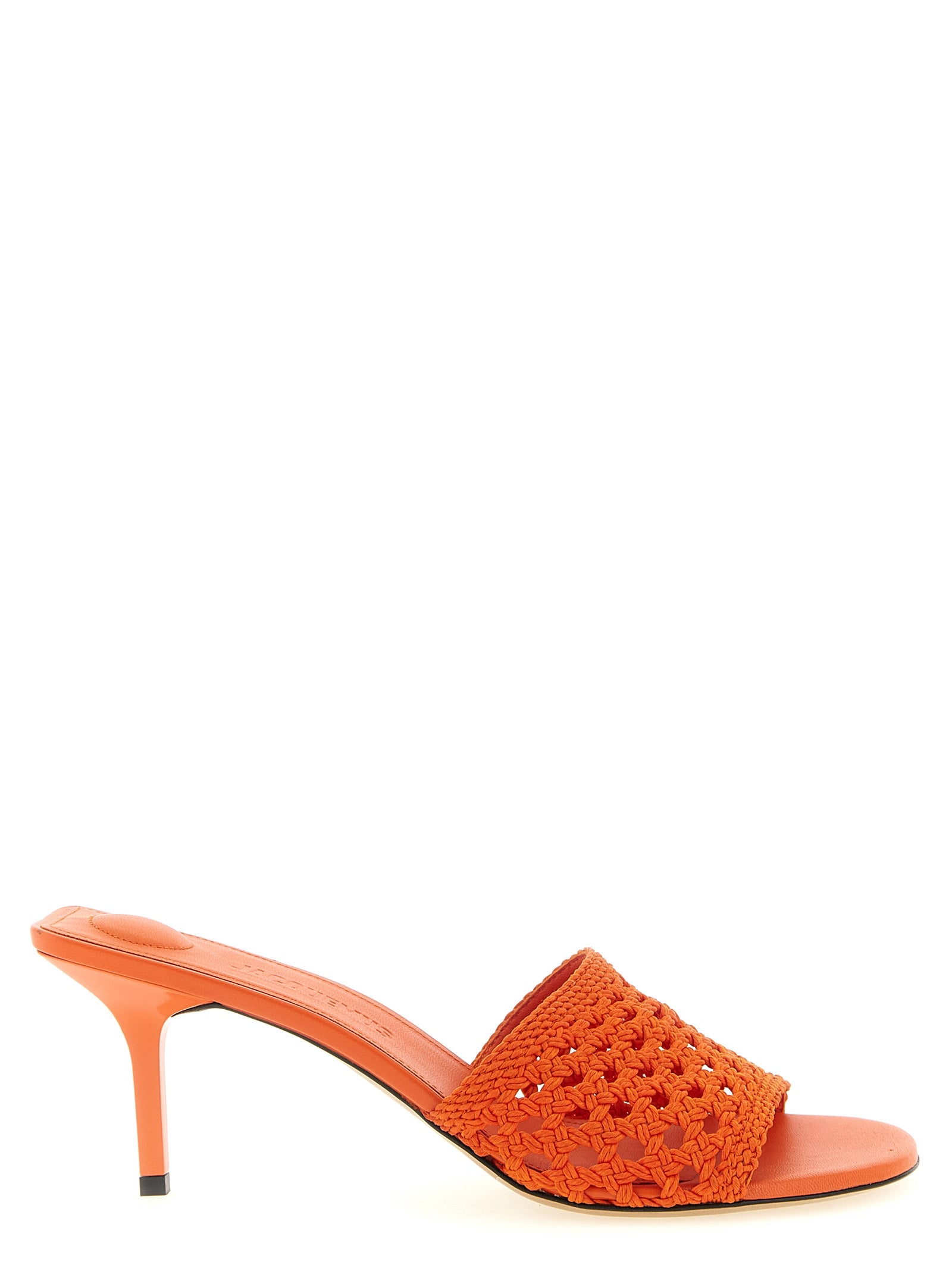 Jacquemus Orange Plateau-Sandalen aus Polyester