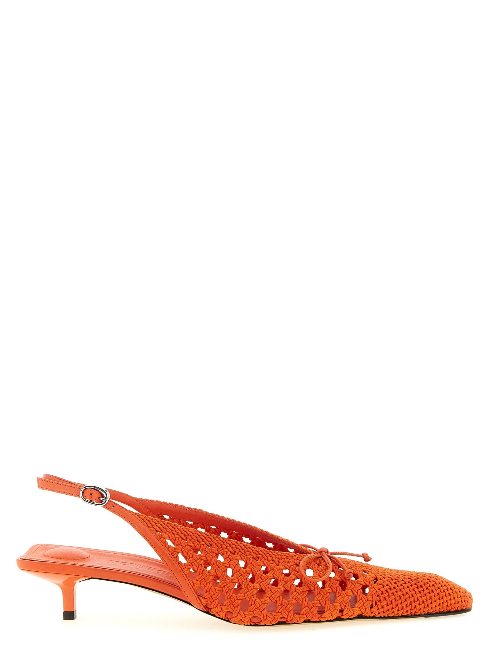 Jacquemus Orange Pumps aus Polyester mit mittlerem Absatz