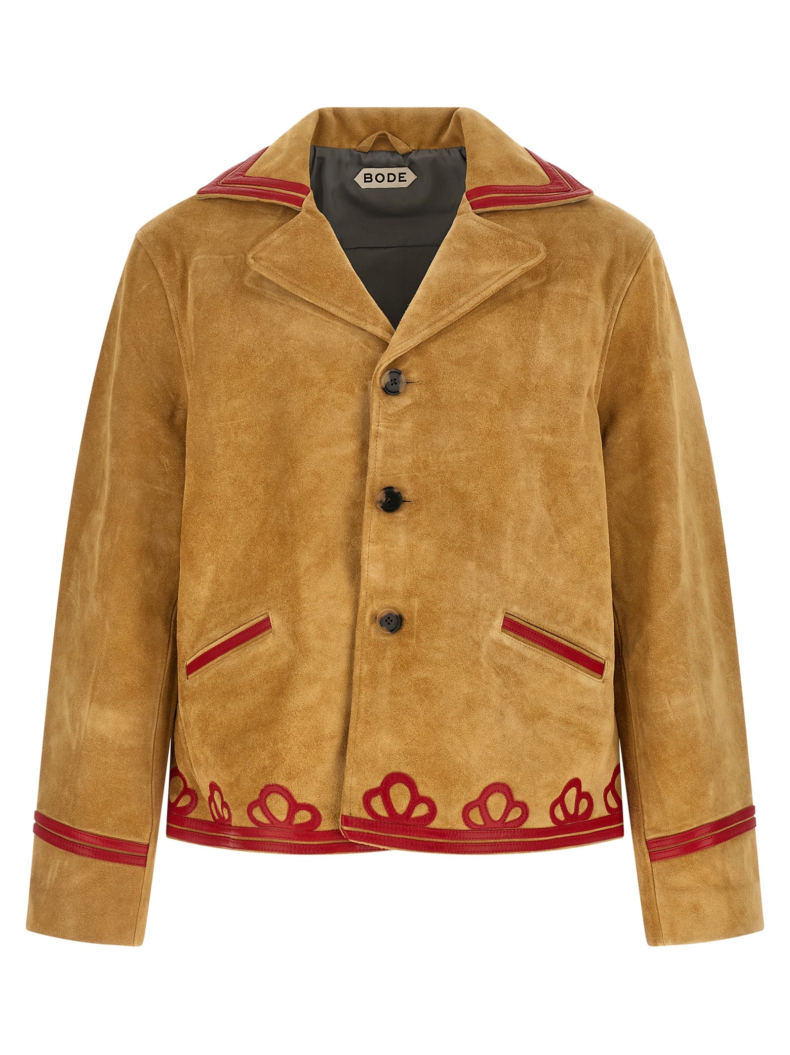 BODE Beige Cowhide Lederjacke