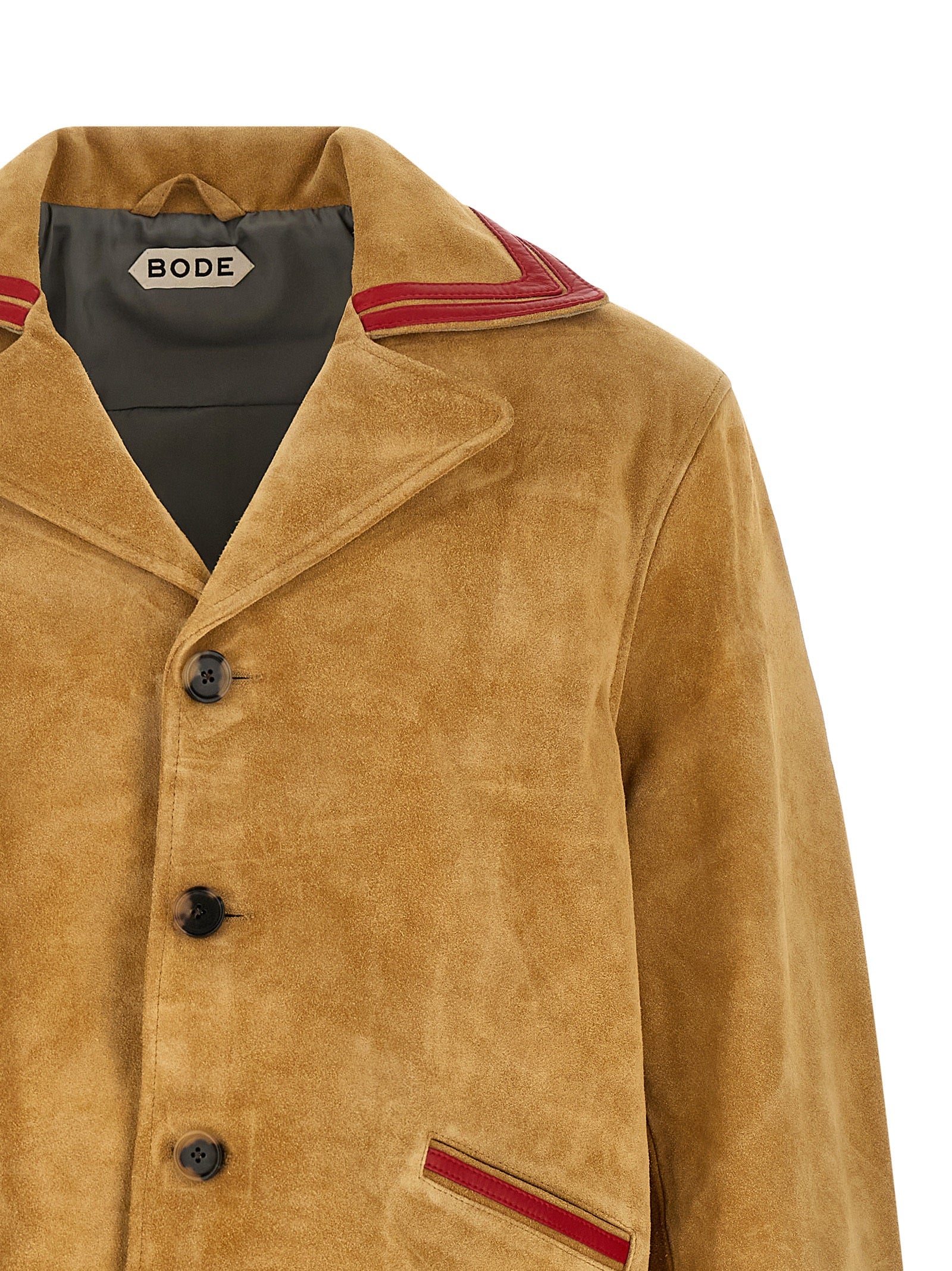 BODE Beige Cowhide Lederjacke