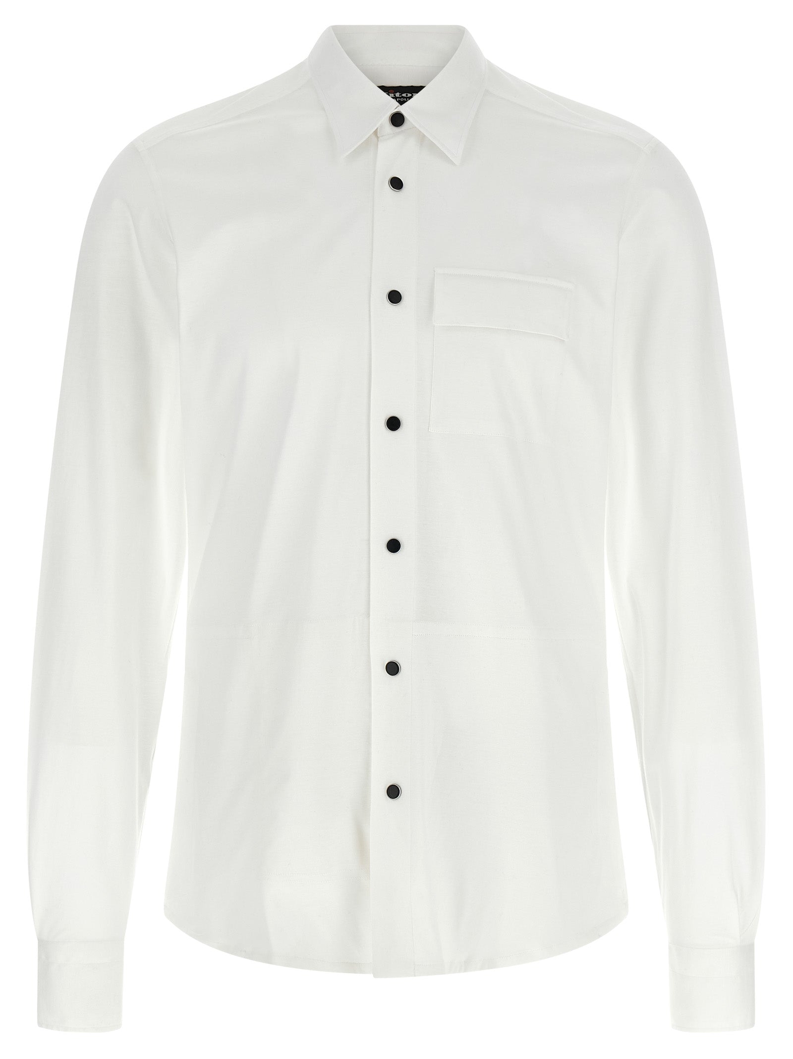 Kiton Weiße Baumwollbluse