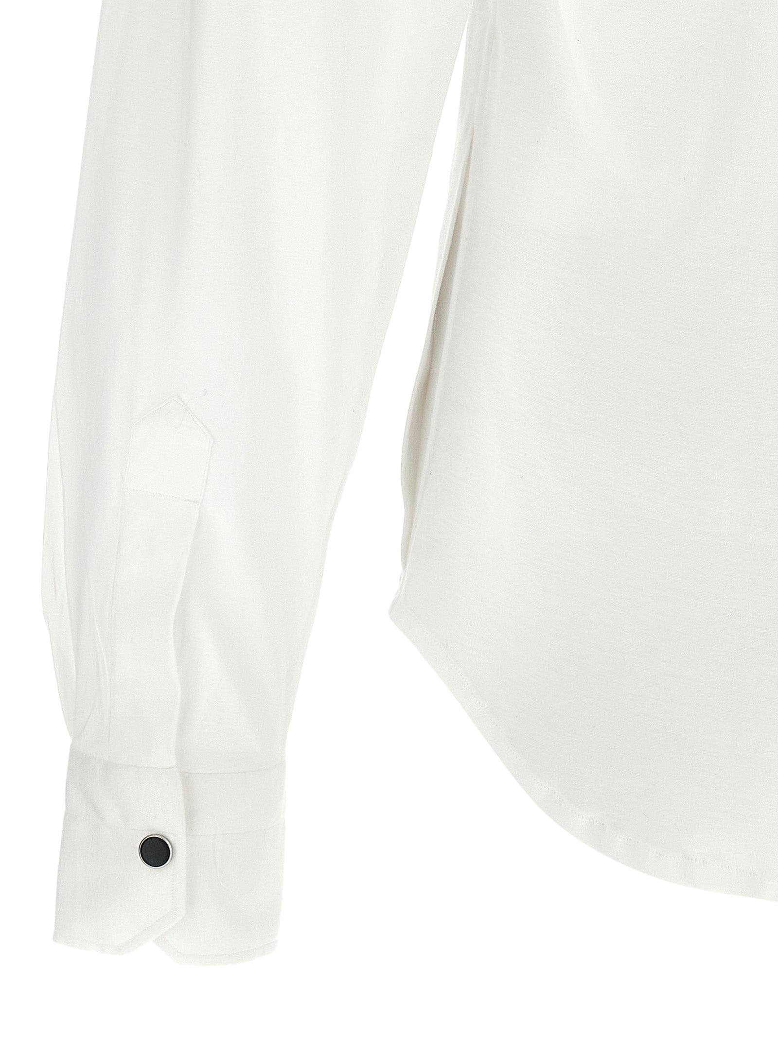 Kiton Weiße Baumwollbluse