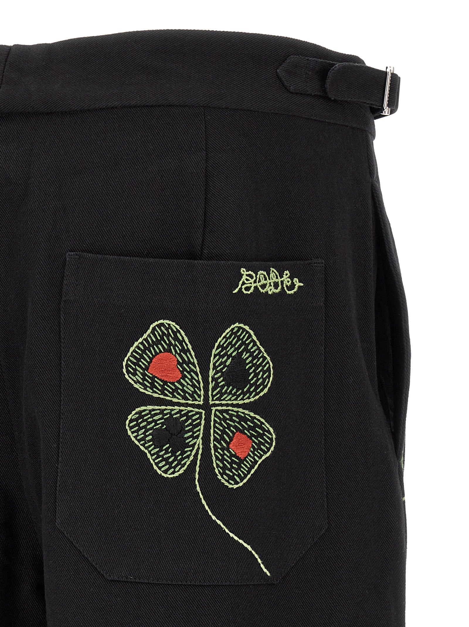 BODE Schwarze Baumwoll-Freizeithose