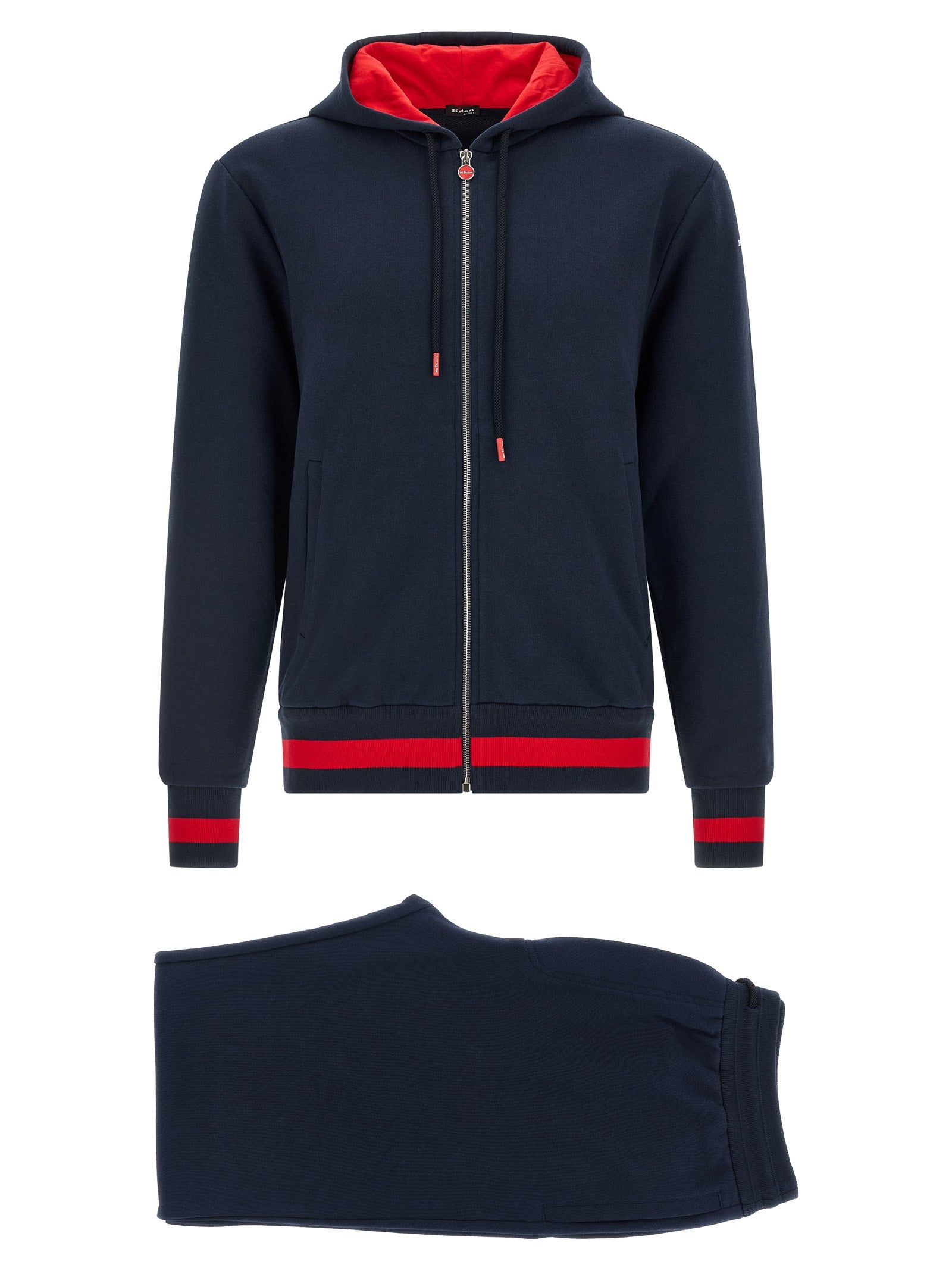 Kiton Blauer Baumwoll-Trainingsanzug