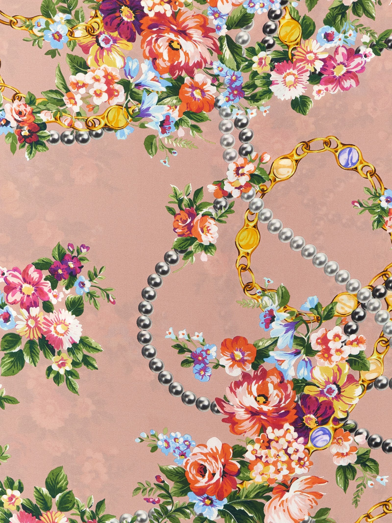 Dolce & Gabbana Blaues Seidenschal