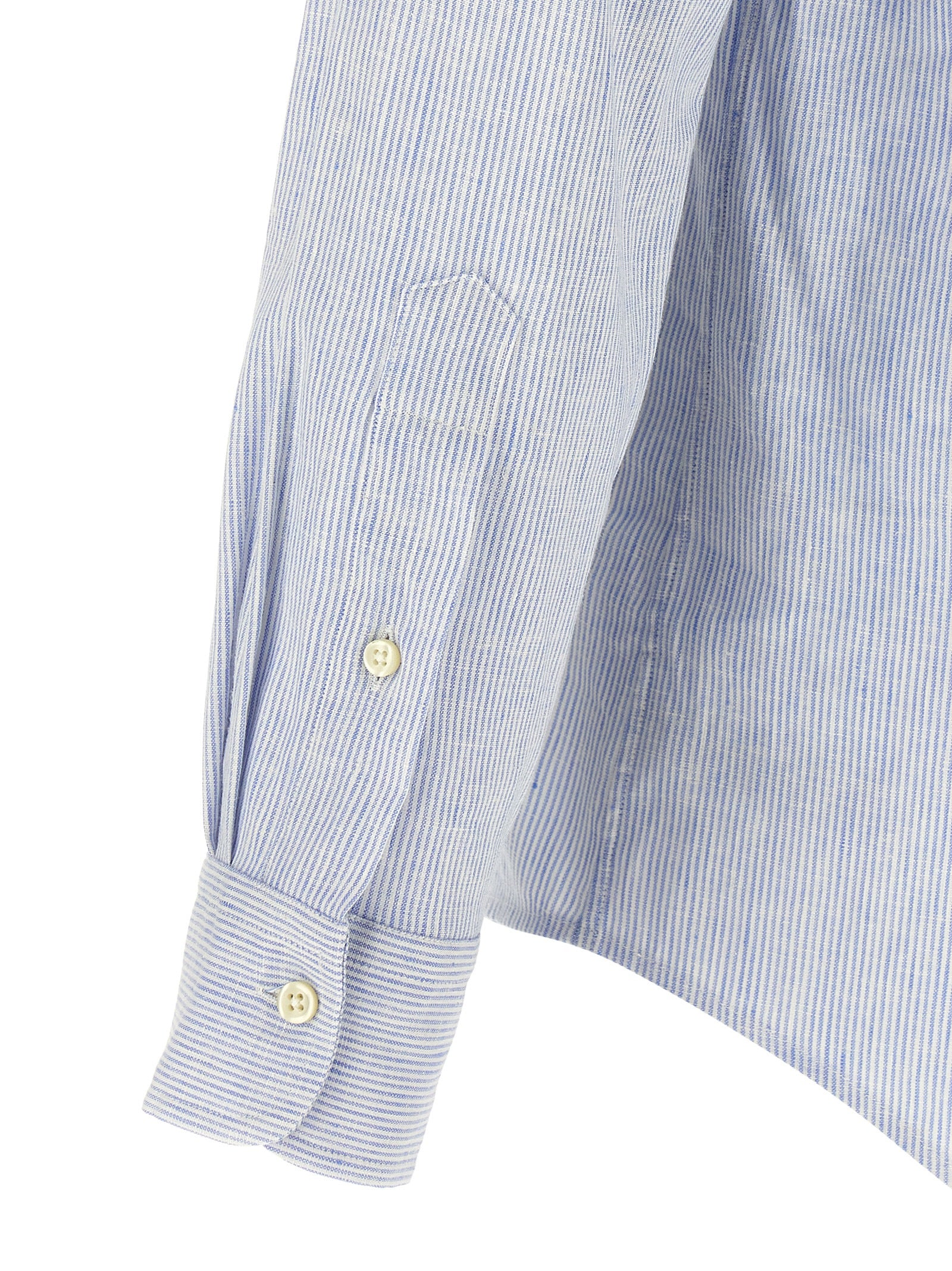 Polo Ralph Lauren Blaue Leinenbluse