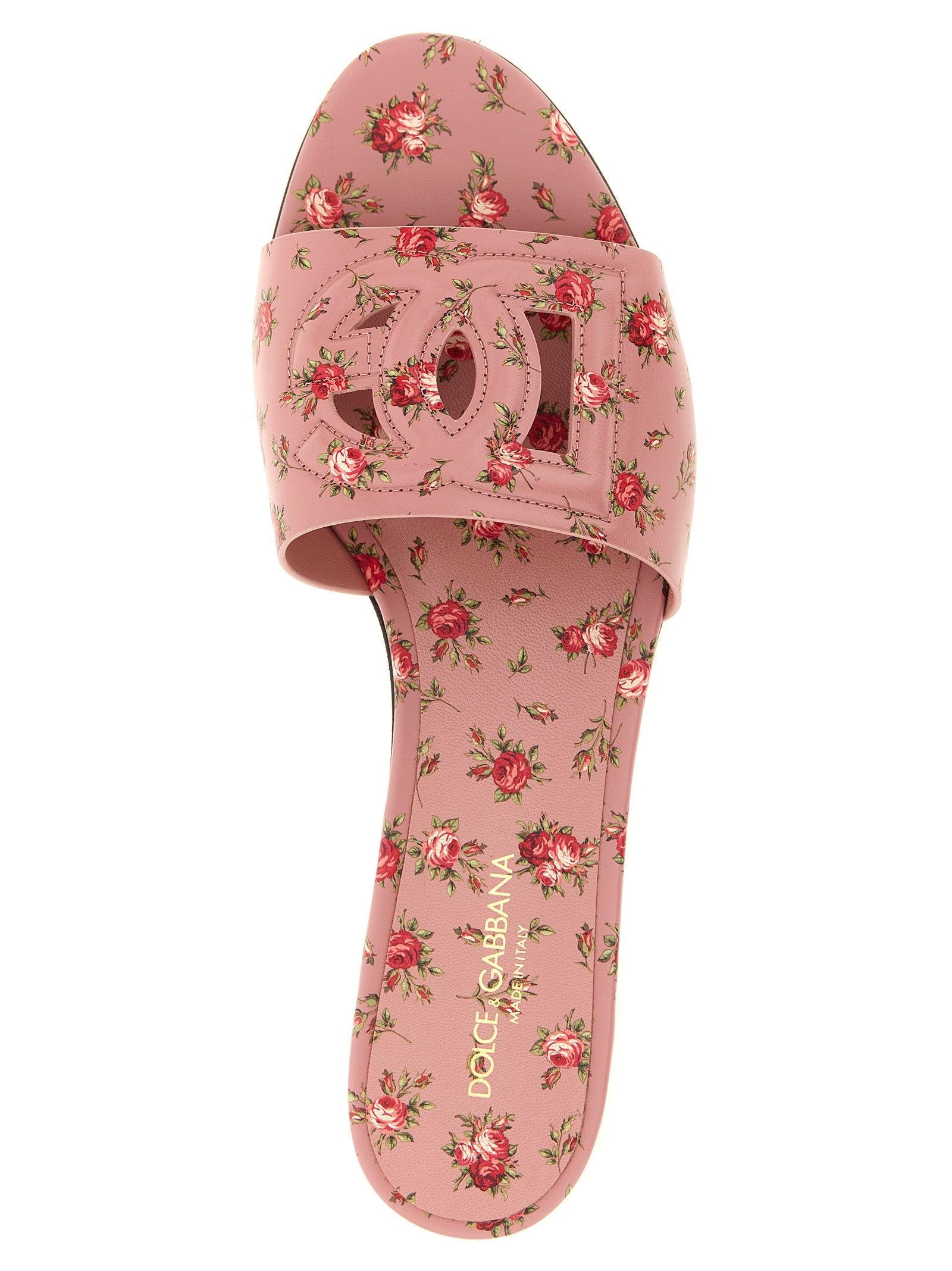 Dolce & Gabbana Multicolor Kalbsleder-Slipper