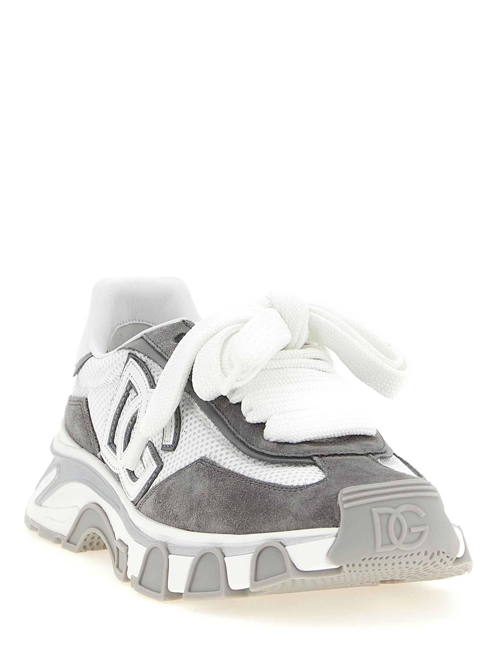 Dolce & Gabbana Graue Sportschuhe aus Polyester