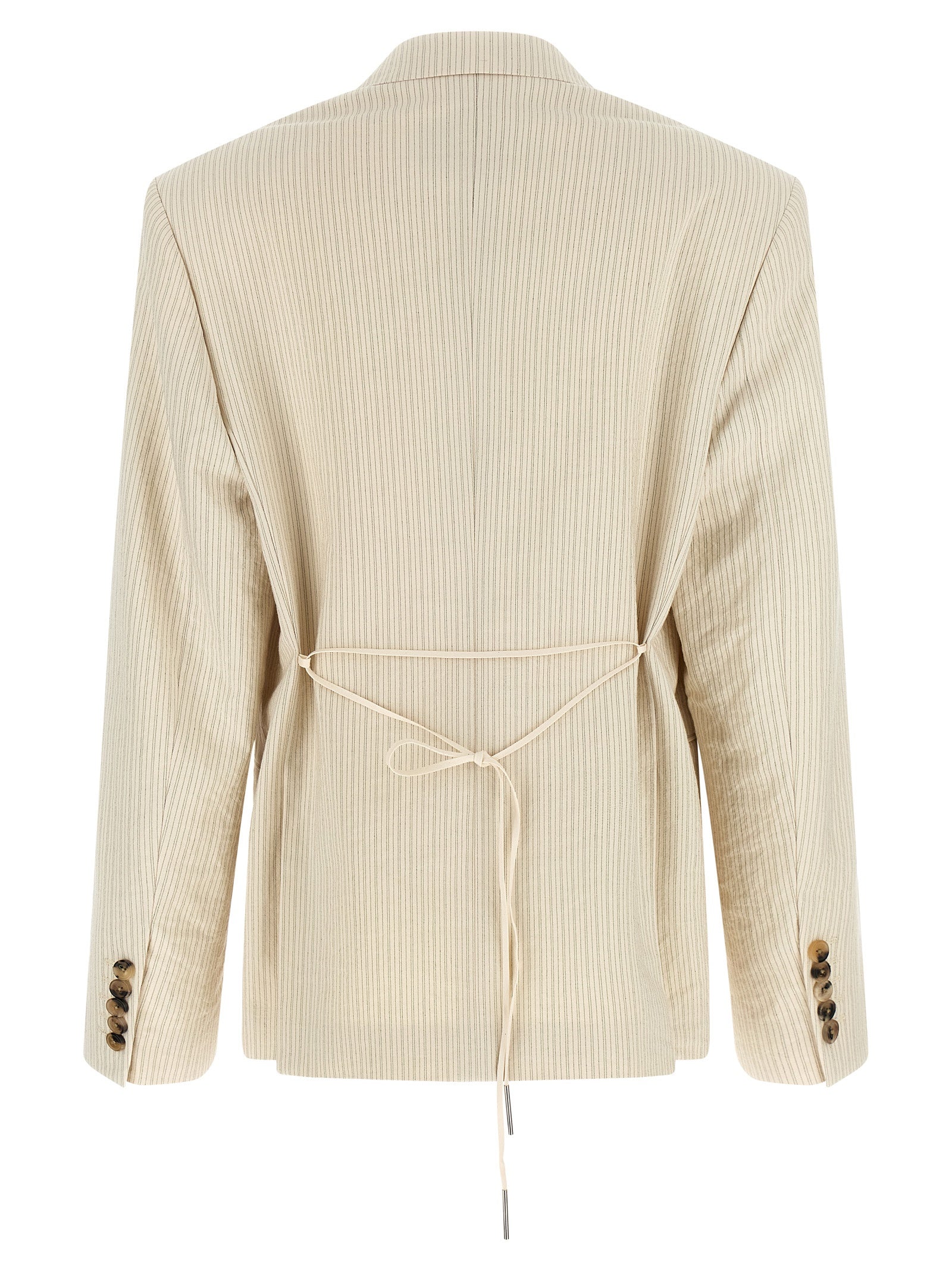 Dries Van Noten Beige Baumwollblazer