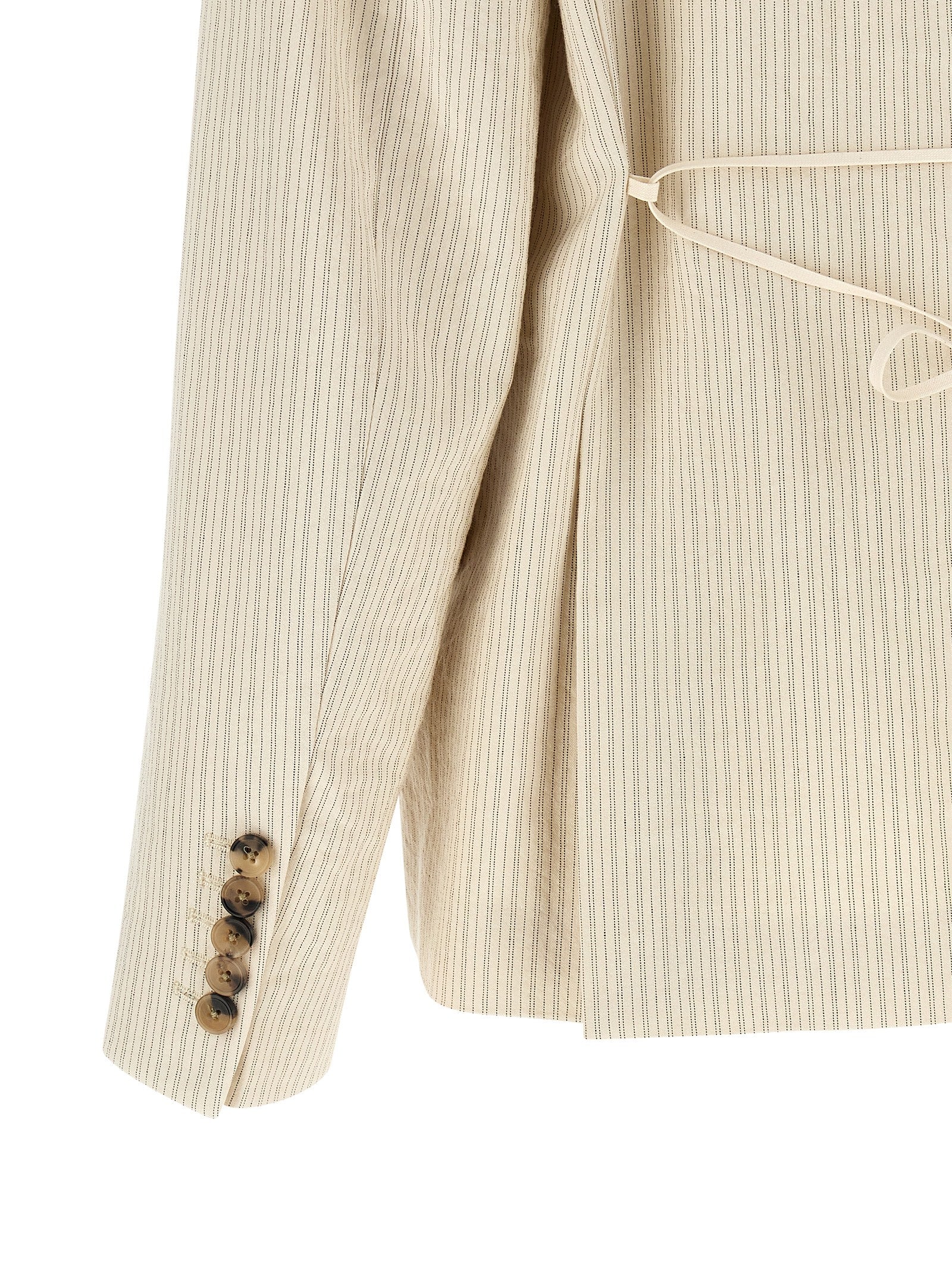 Dries Van Noten Beige Baumwollblazer