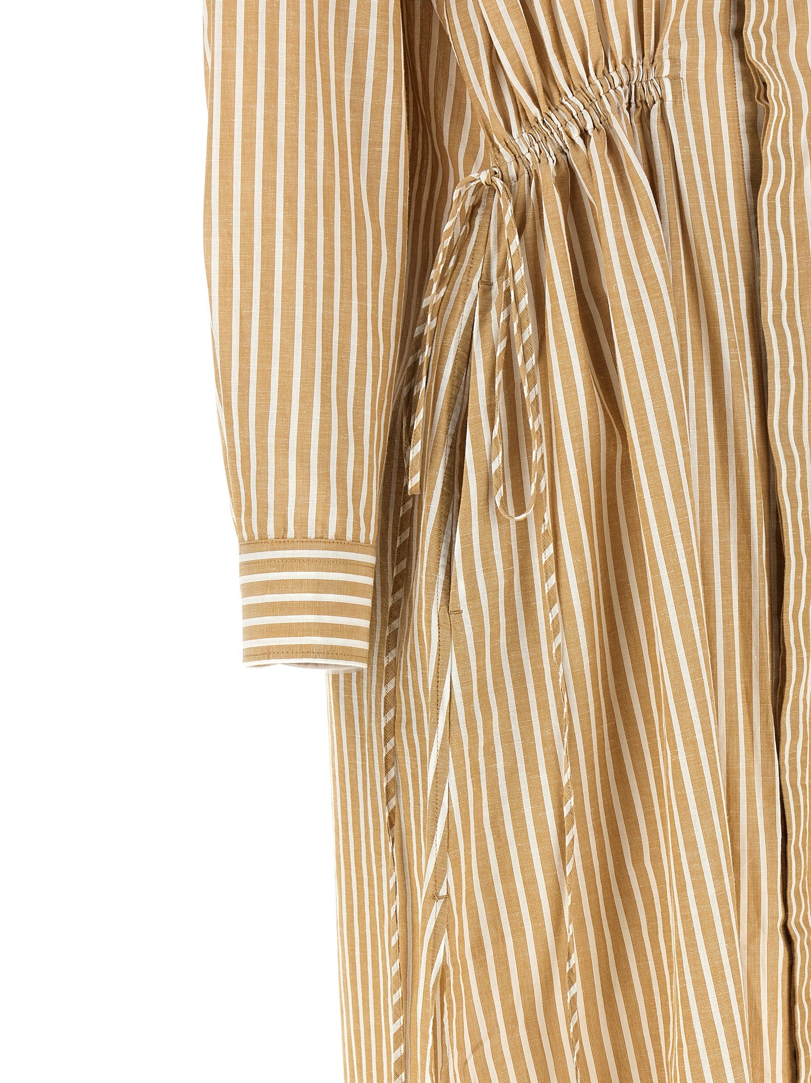 Polo Ralph Lauren Beige Baumwoll-Midikleid