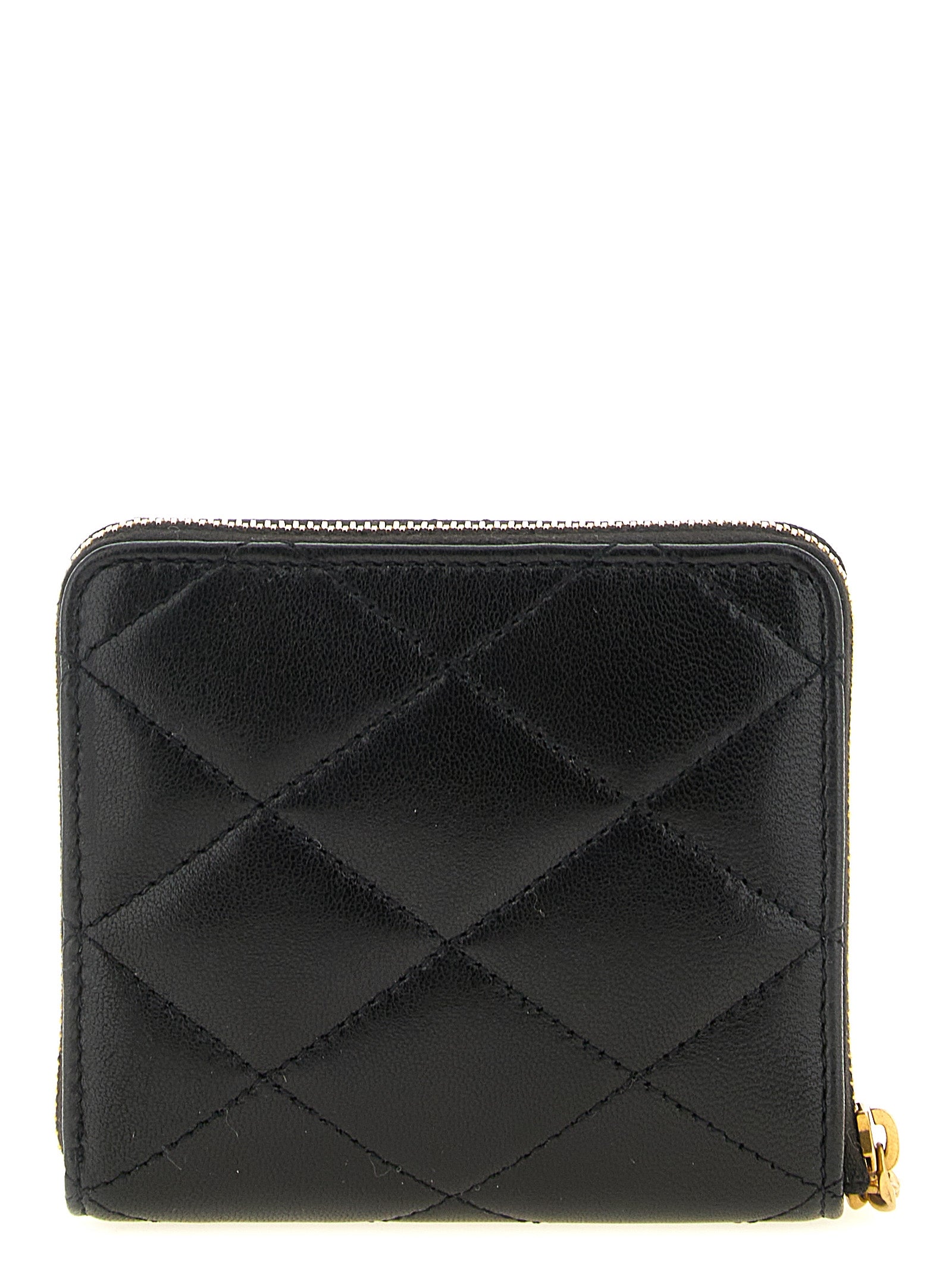 Saint Laurent Schwarzer Kartenhalter aus Lammleder