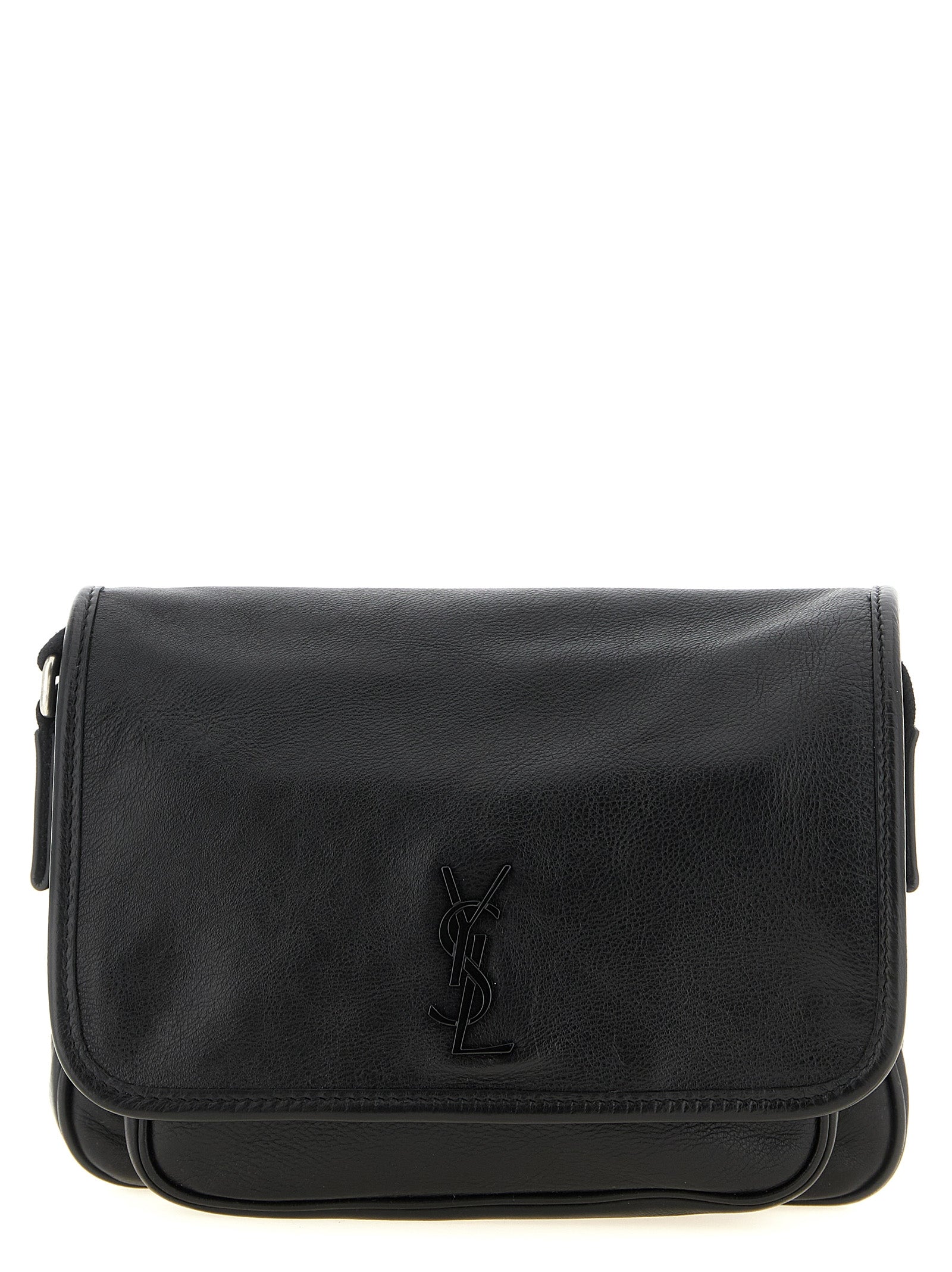 Saint Laurent Schwarze Kalbsleder-Umhängetasche