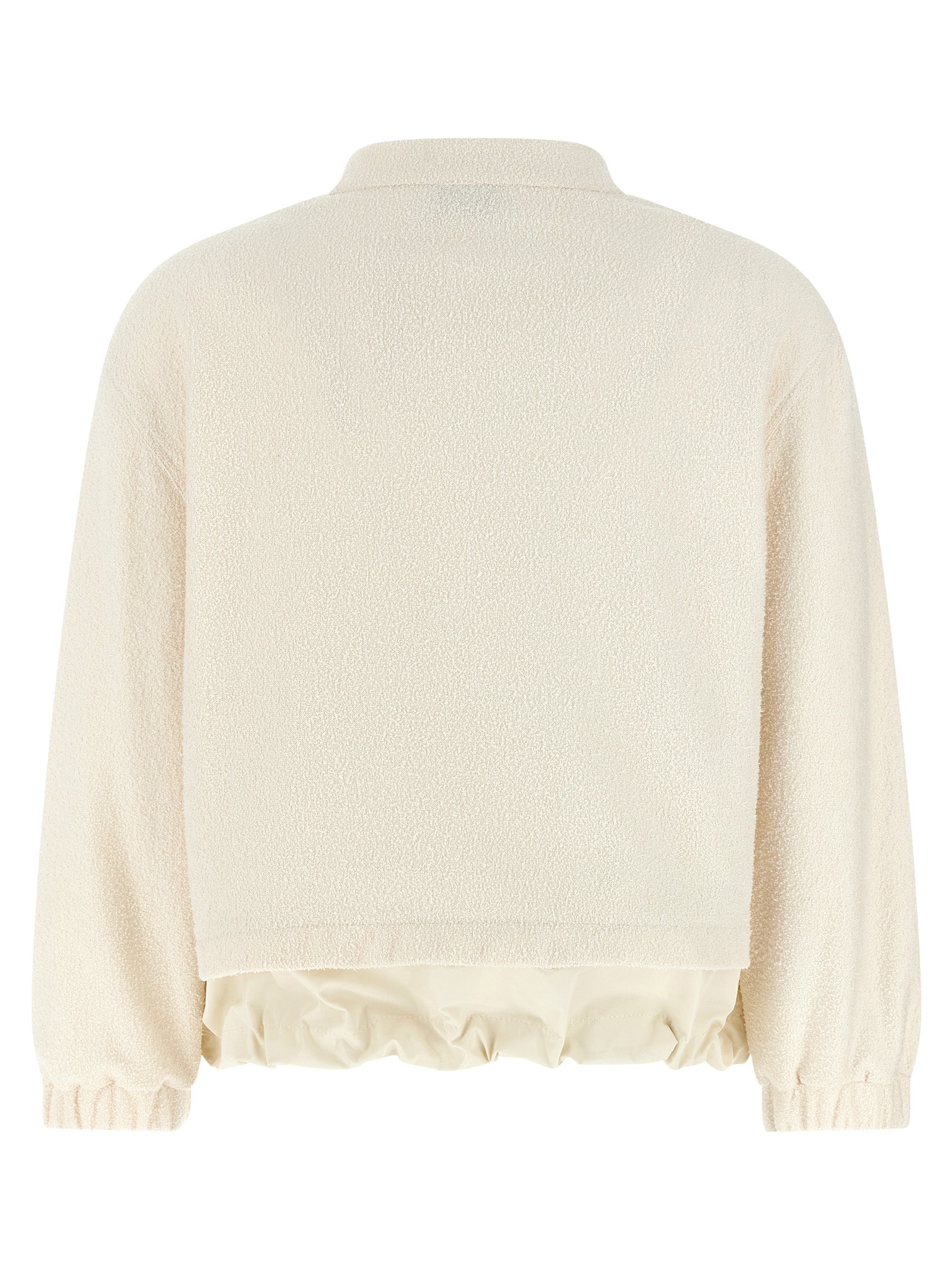 Moncler Weiße Strickjacke aus Polyester